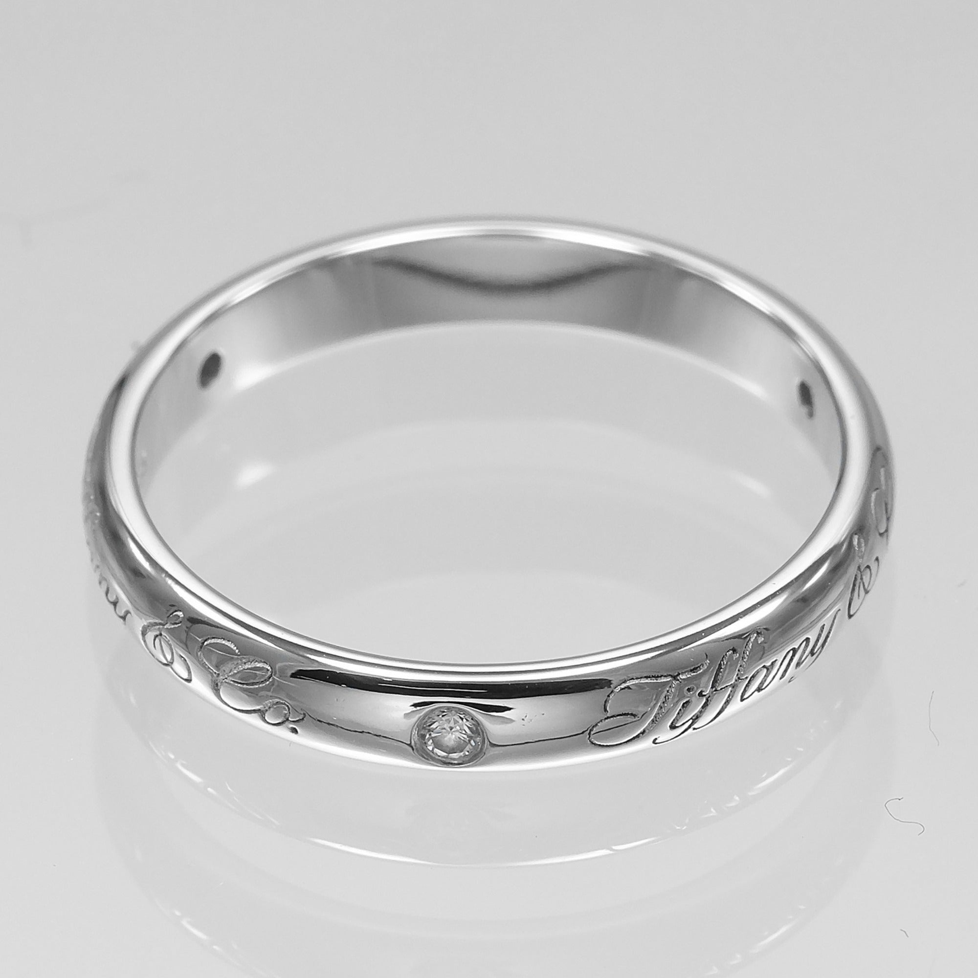 Tiffany Platinum 950 Band Ring (Pre-Owned)
