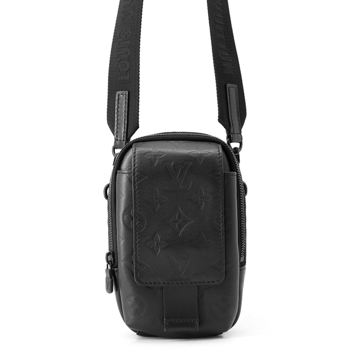 Louis Vuitton Noir Monogram Shadow Shoulder Bag (Pre-Owned)
