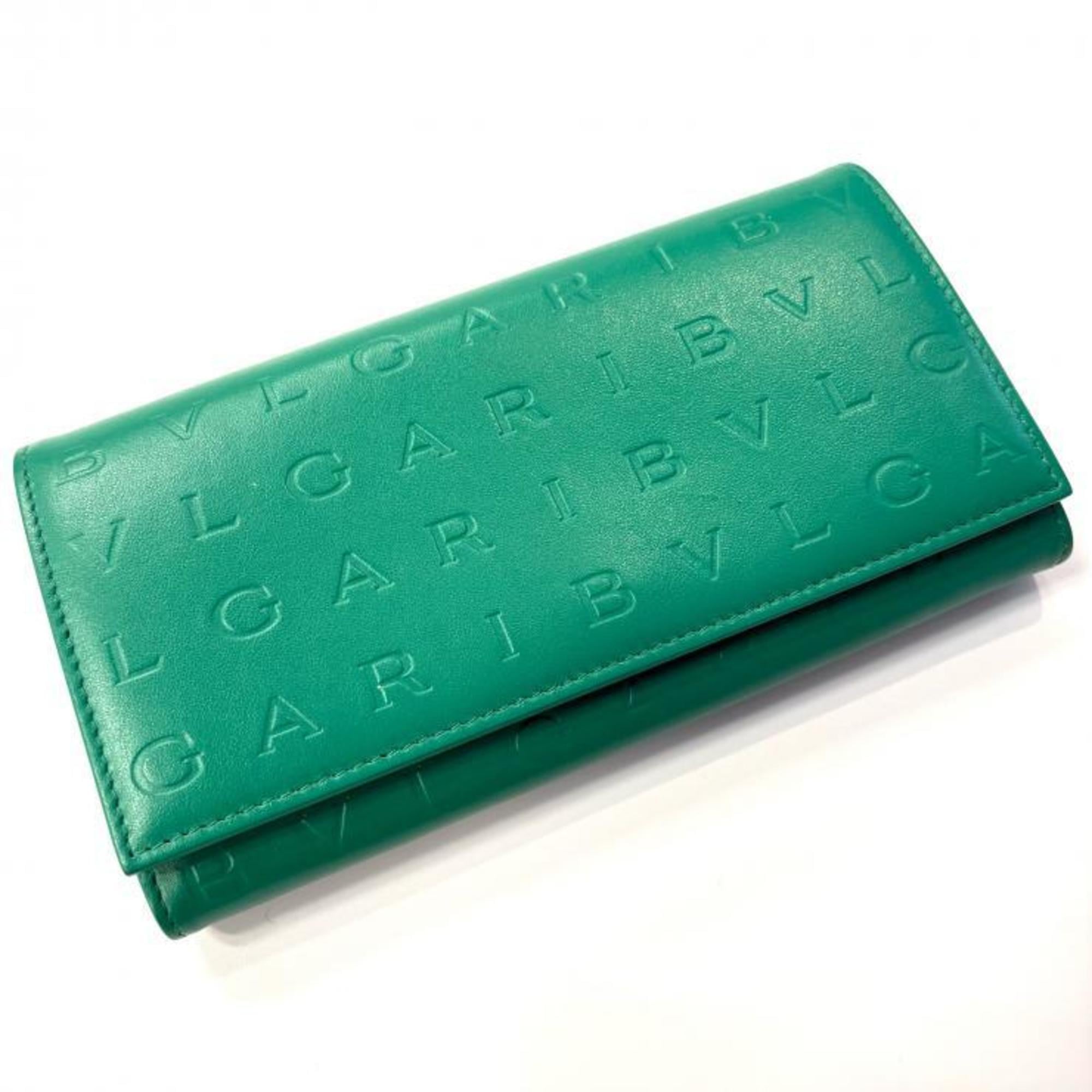Bvlgari Green Long Wallet (Bi-Fold) (Pre-Owned)