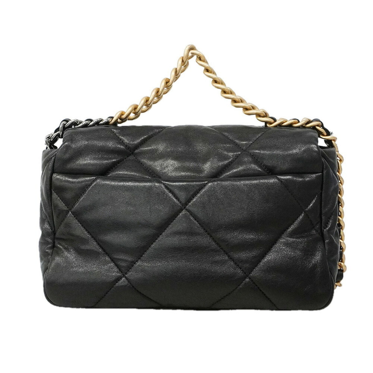 Chanel Black Leather Handbag (Pre-Owned)