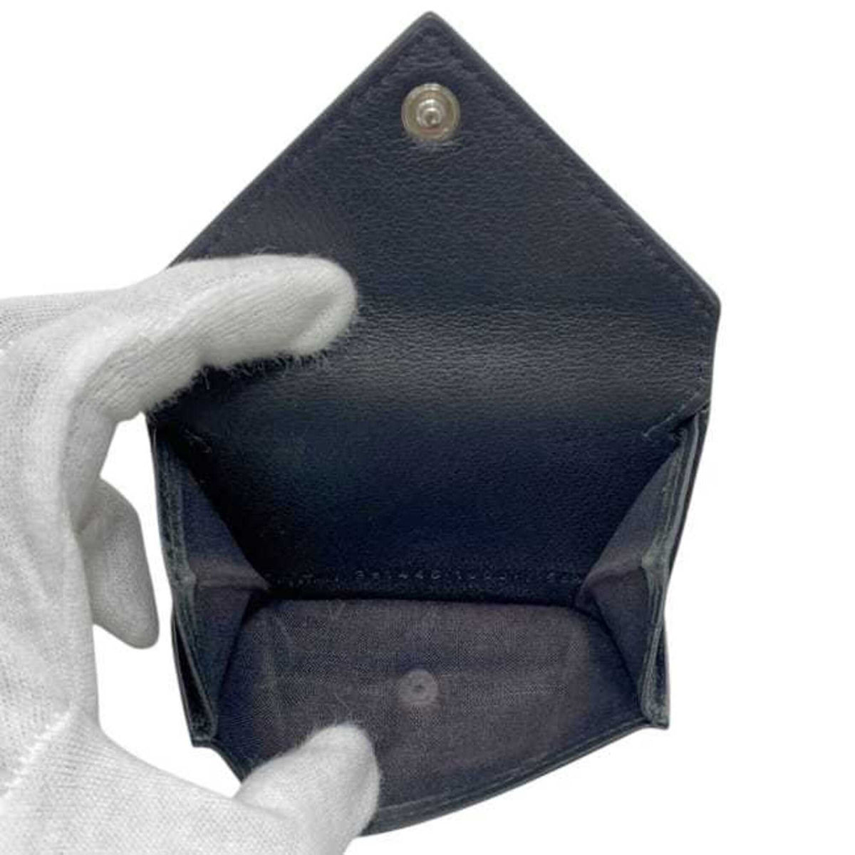 Balenciaga Black Leather Wallet (Tri-Fold) (Pre-Owned)