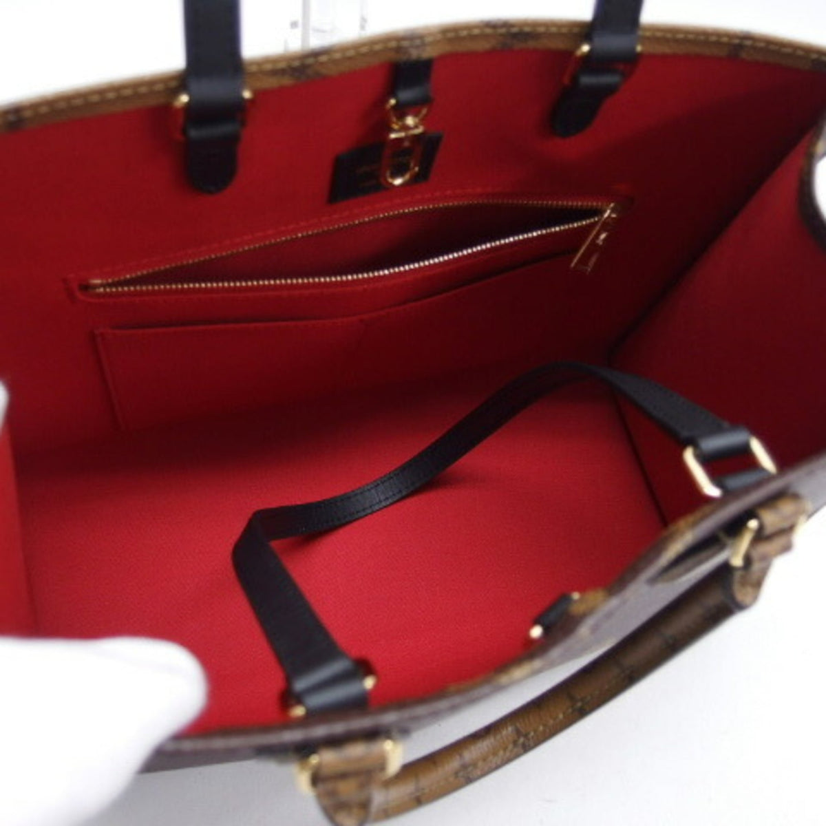 Louis Vuitton Monogram Dark Brown Marron Monogram Monogram Reverse Shoulder Bag Tote Bag (Pre-Owned)