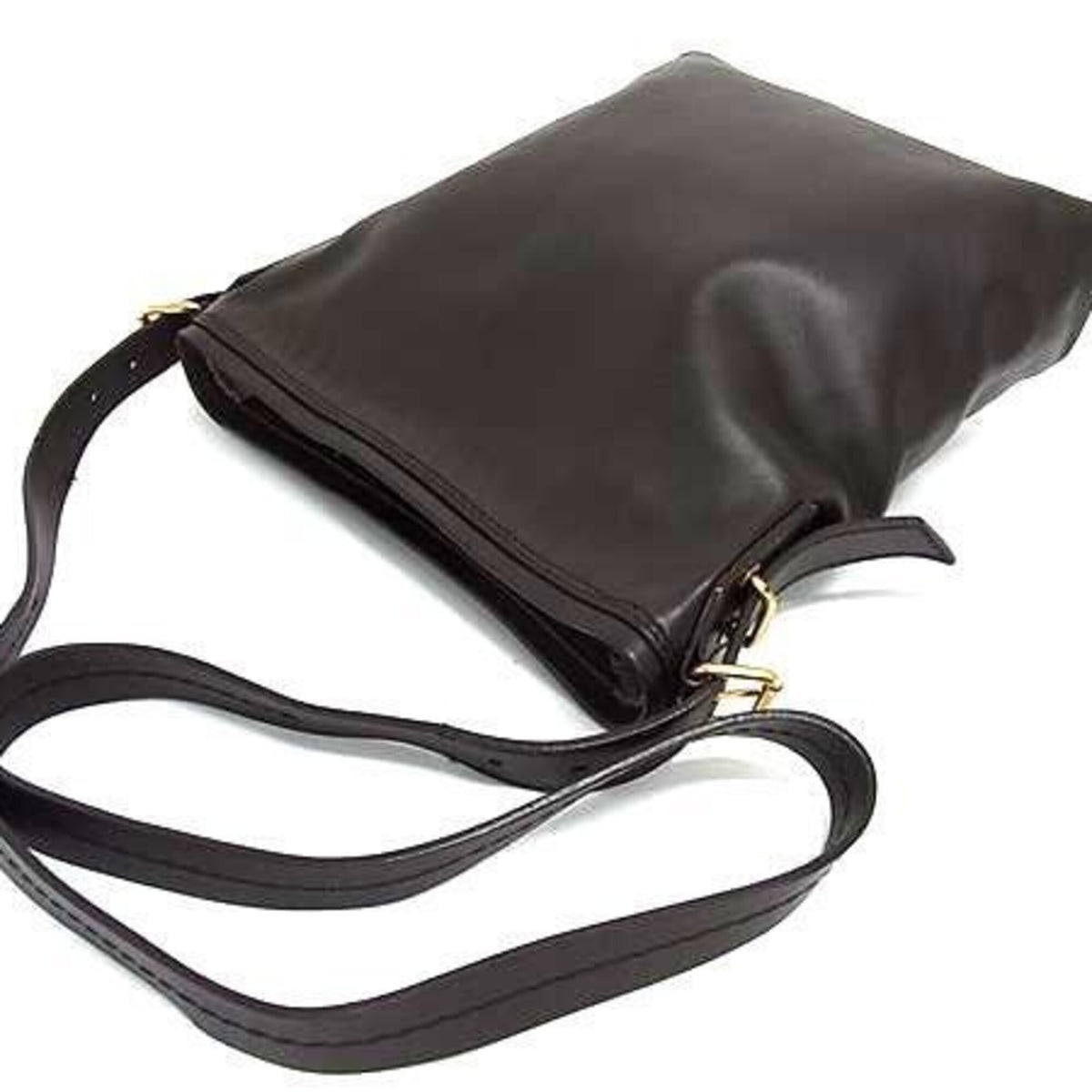 Salvatore Ferragamo Brown Leather Shoulder Bag (Pre-Owned)