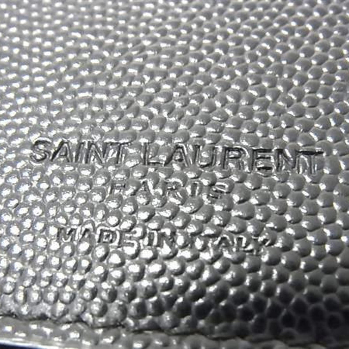 Saint Laurent Black Leather Coin Purse/Coin Case (Pre-Owned)