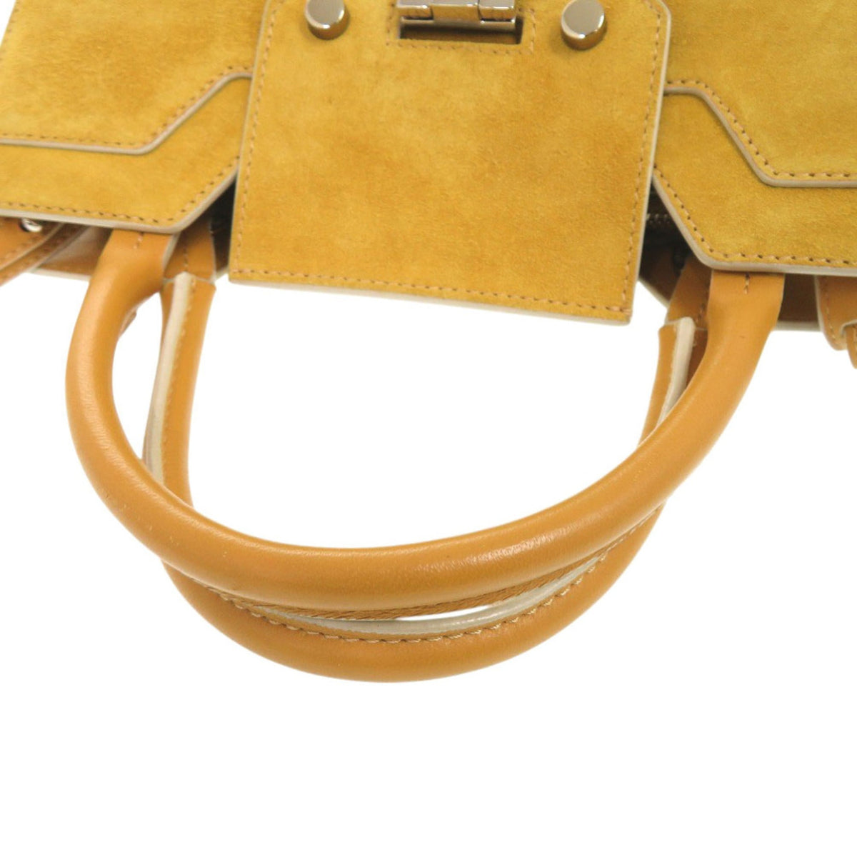 Jimmy Choo Yellow Suede Handbag Shoulder Bag (Pre-Owned)