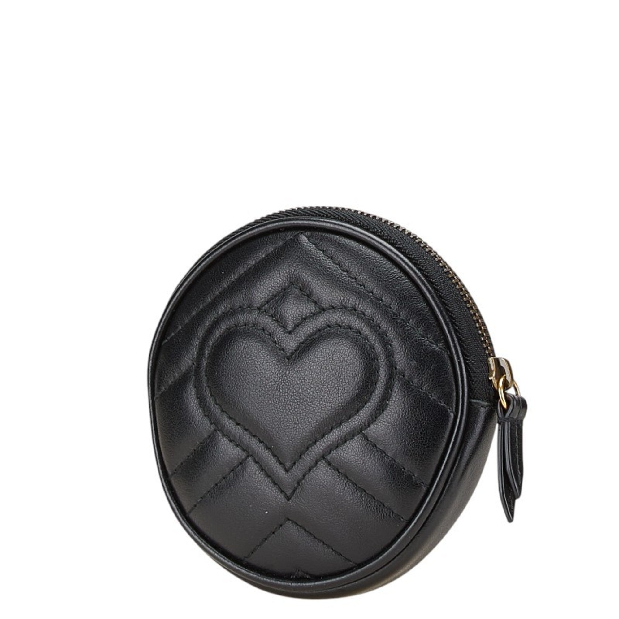 Gucci Black Leather Coin Purse/Coin Case (Pre-Owned)