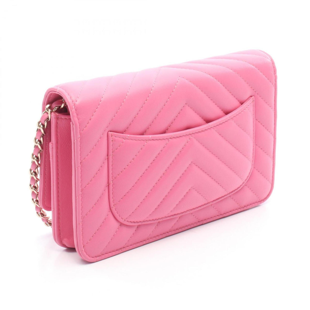 Chanel Pink Leather Handbag Shoulder Bag (Pre-Owned)