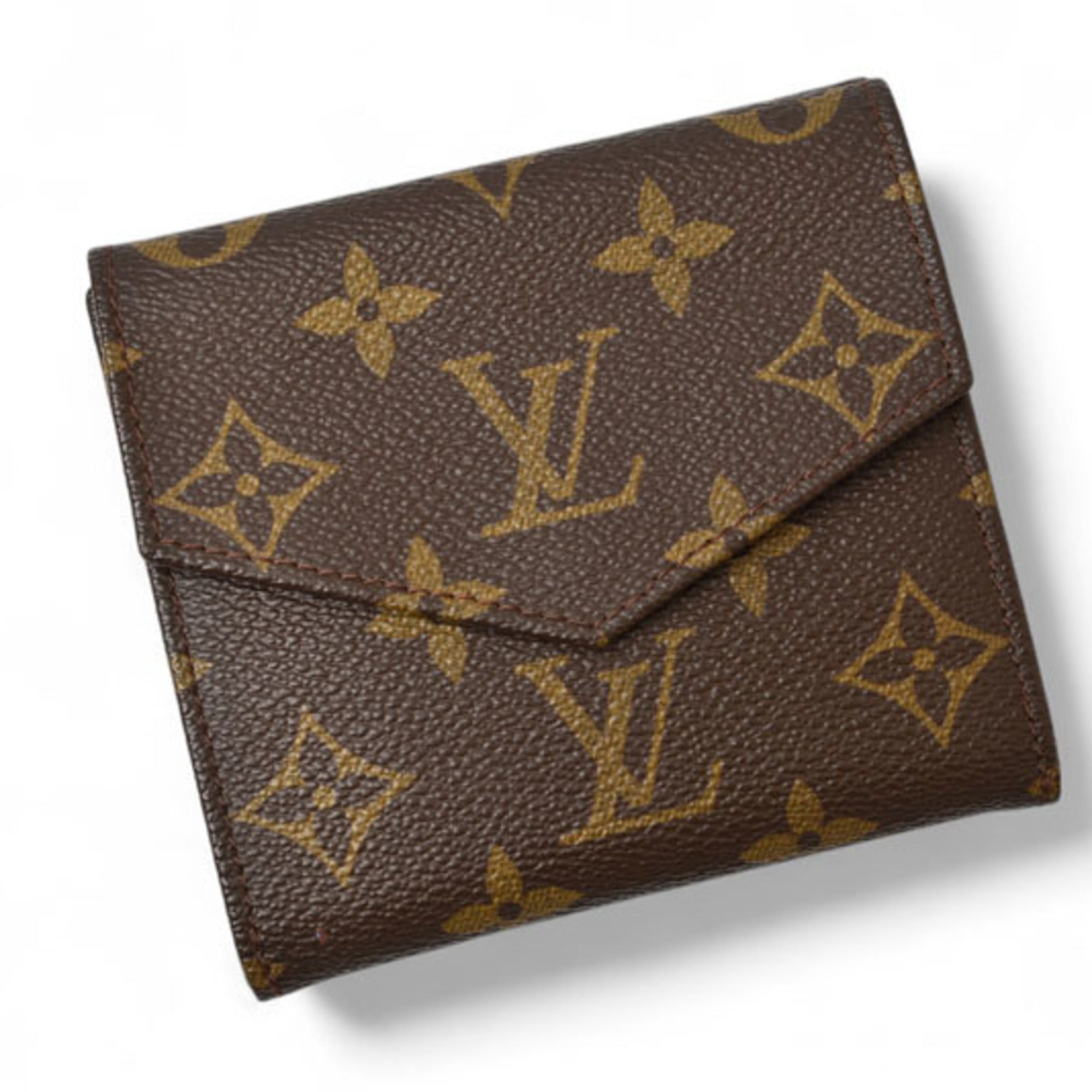 Louis Vuitton Brown Coated Canvas Wallet (Bi-Fold) (Pre-Owned)