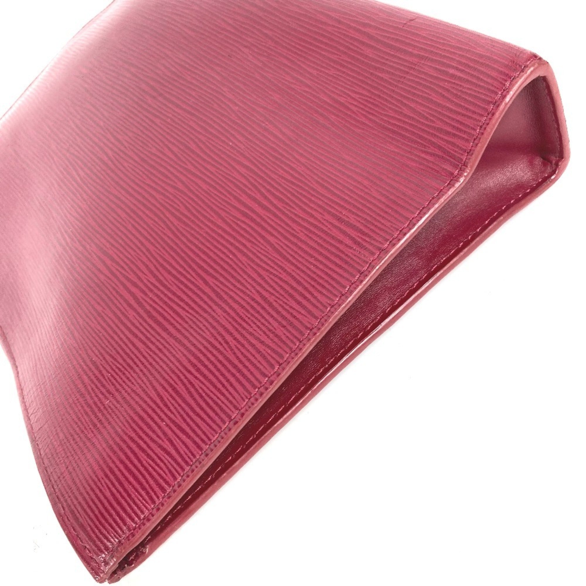 Louis Vuitton Fuchsia Red Color Epi Leather Clutch Bag Pouch (Pre-Owned)