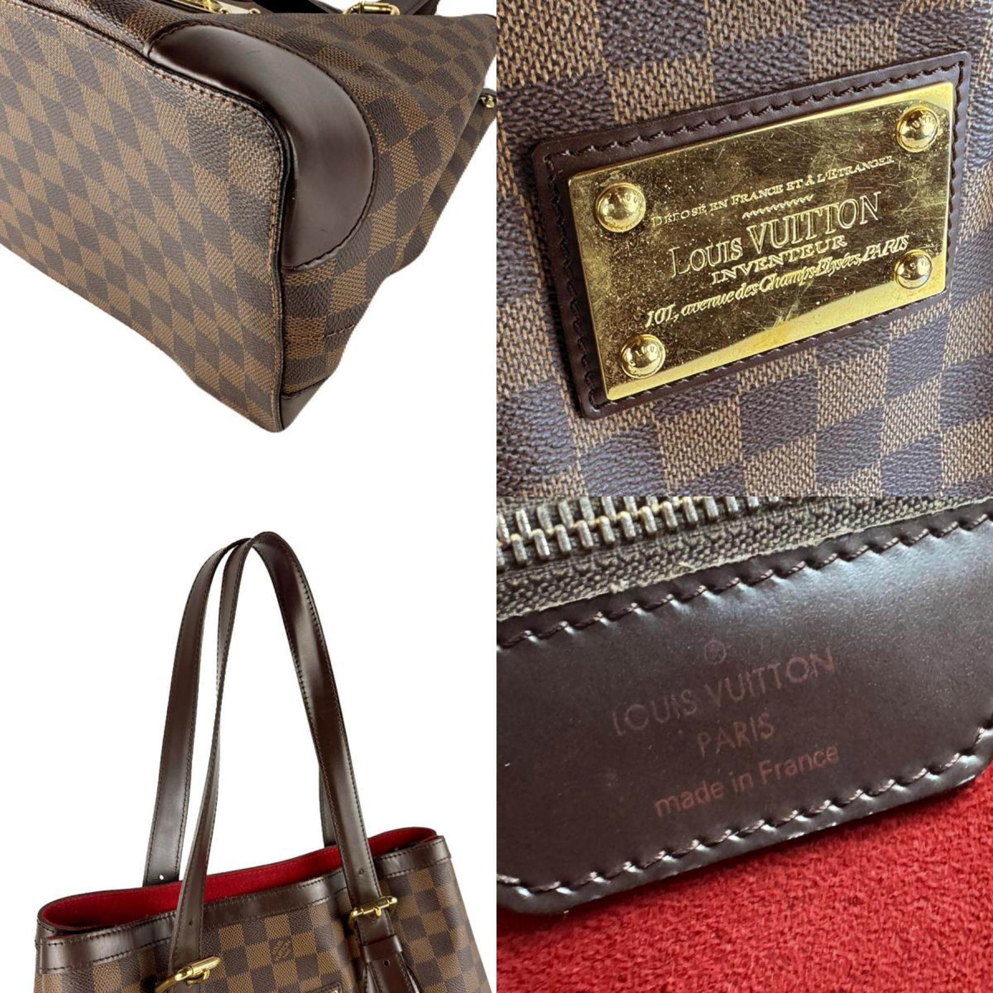 Louis Vuitton Damier Canvas Ebene Damier Canvas Shoulder Bag (Pre-Owned)