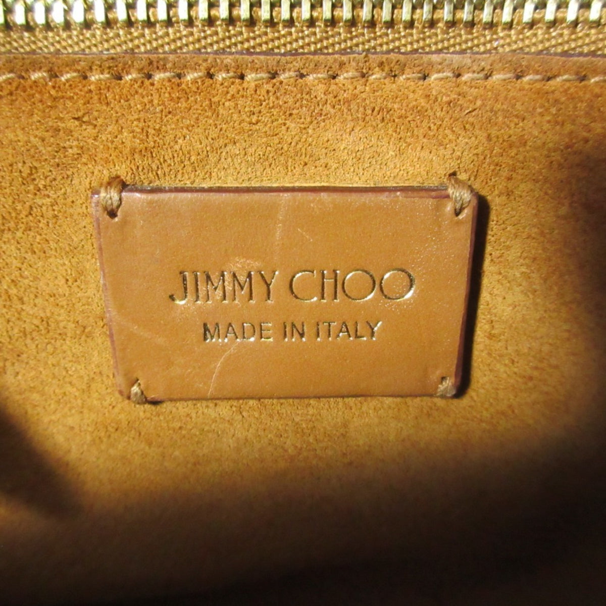 Jimmy Choo Brown Leather Handbag Shoulder Bag (Pre-Owned)