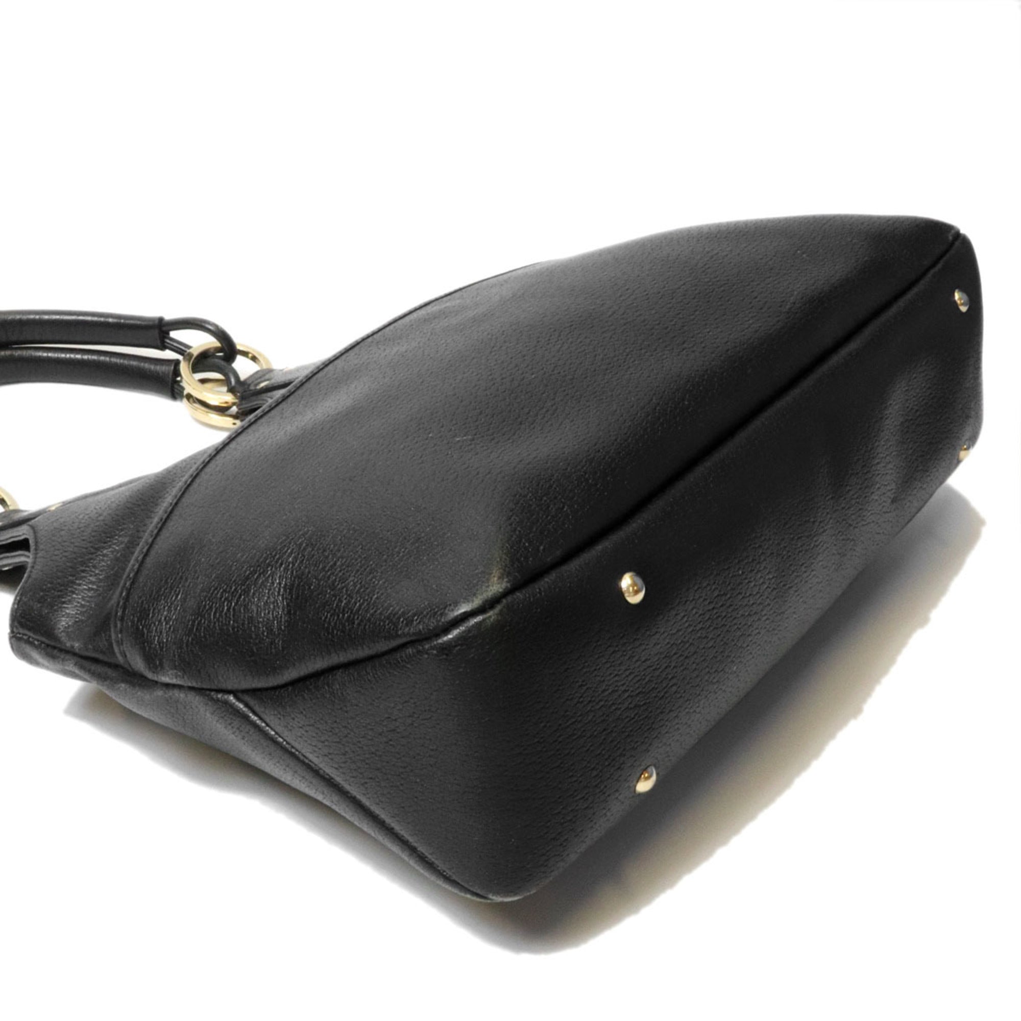 Gucci Black Leather Shoulder Bag (Pre-Owned)
