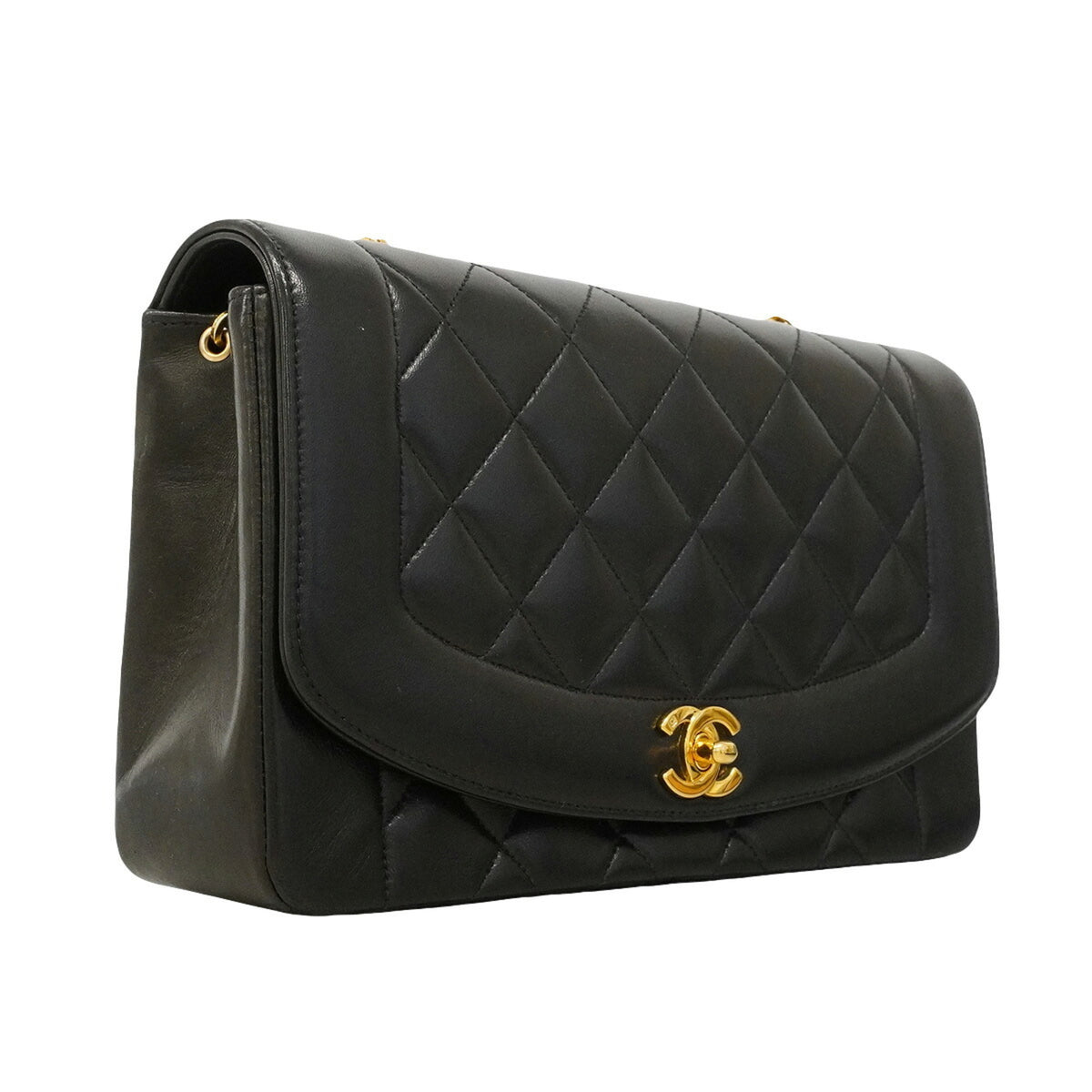 Chanel Black Leather Shoulder Bag (Pre-Owned)