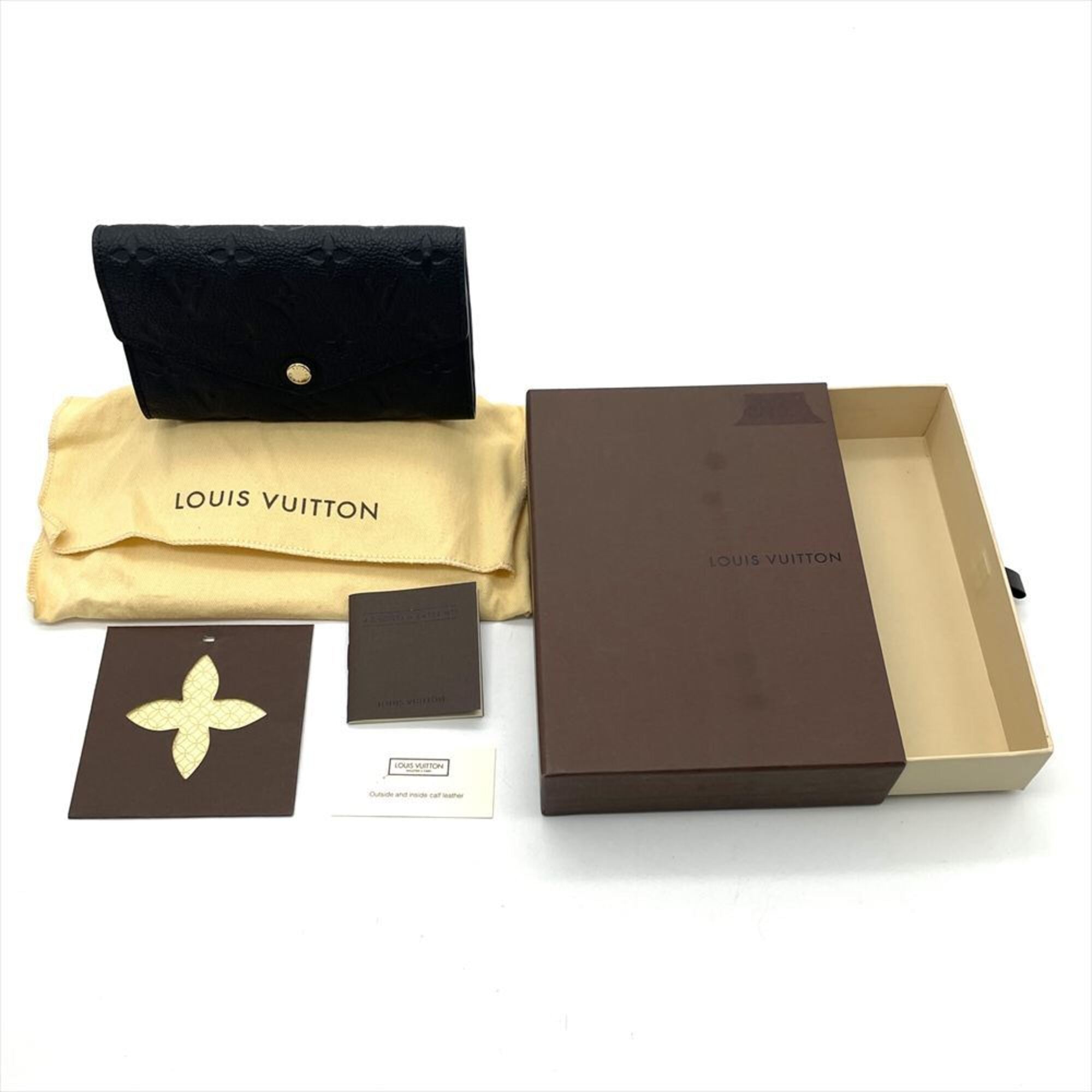 Louis Vuitton Black Monogram Monogram Empreinte Wallet (Tri-Fold) (Pre-Owned)