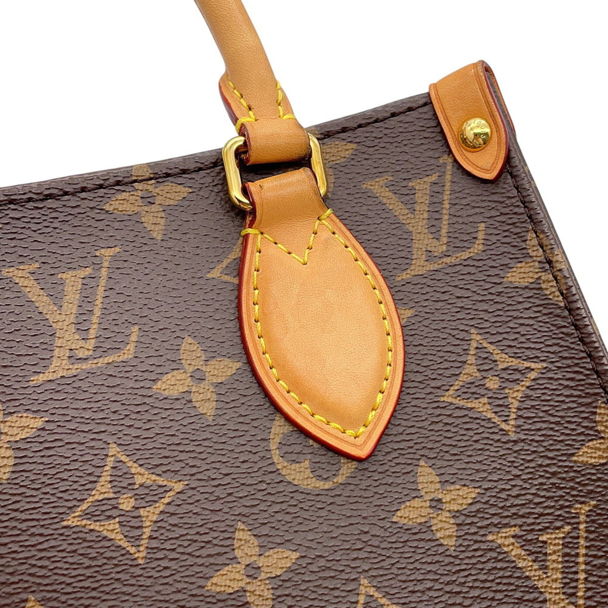 Louis Vuitton Brown Red Color Monogram Canvas Handbag Shoulder Bag (Pre-Owned)