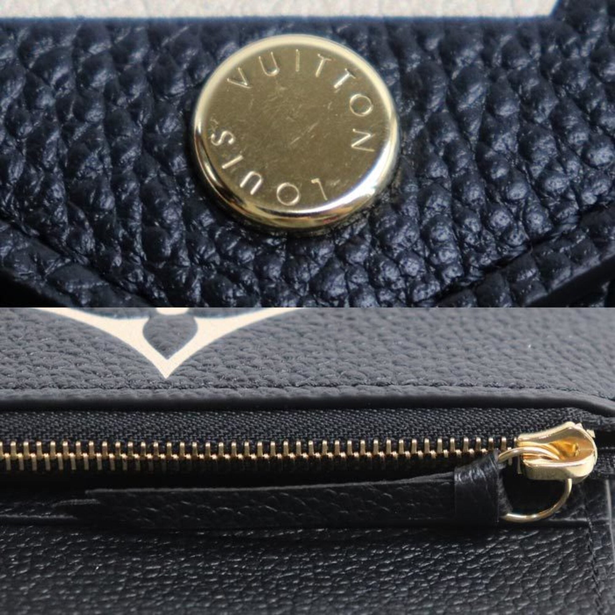 Louis Vuitton Black Monogram Empreinte Wallet (Tri-Fold) (Pre-Owned)