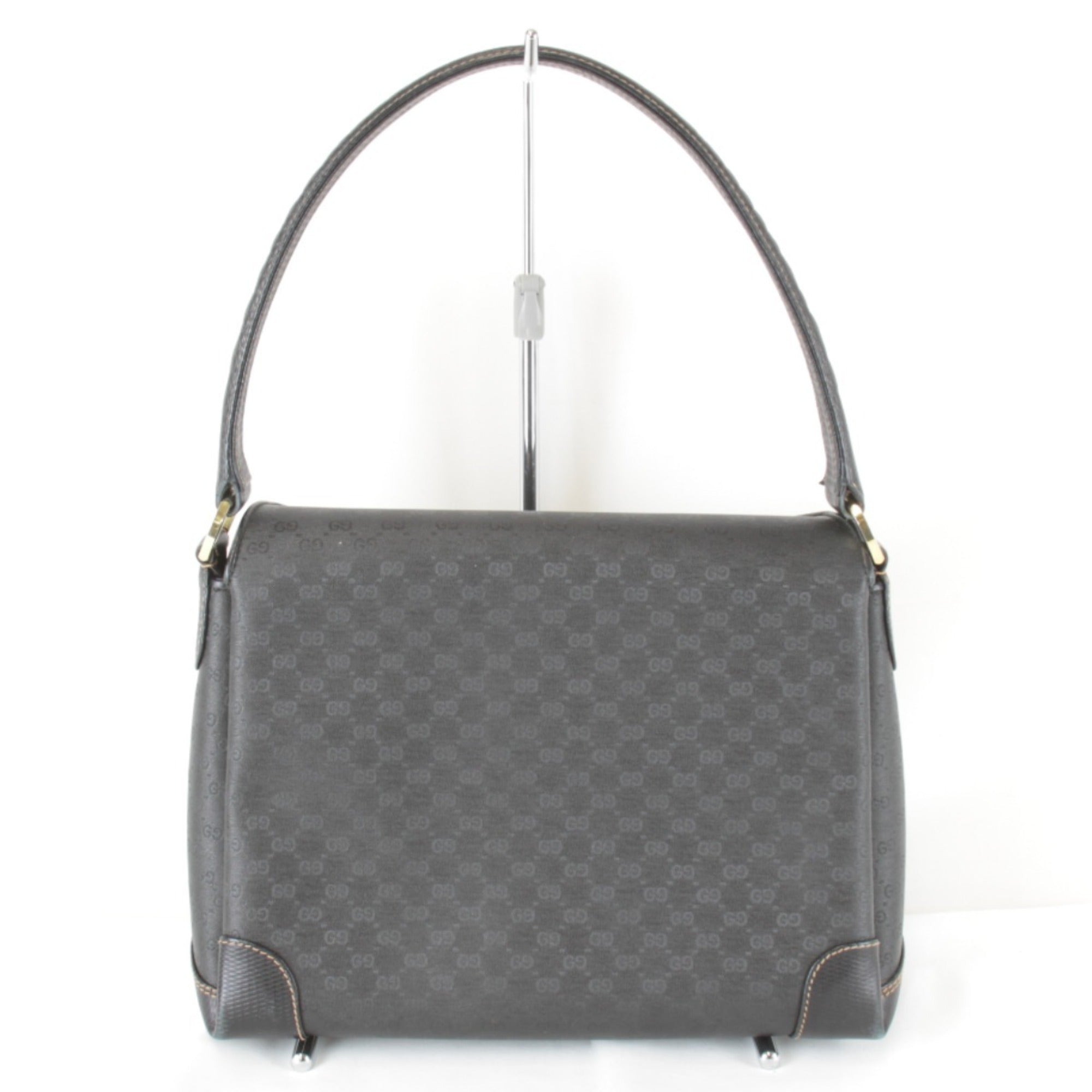 Gucci Microguccissima Black Micro Gg Leather Shoulder Bag (Pre-Owned)
