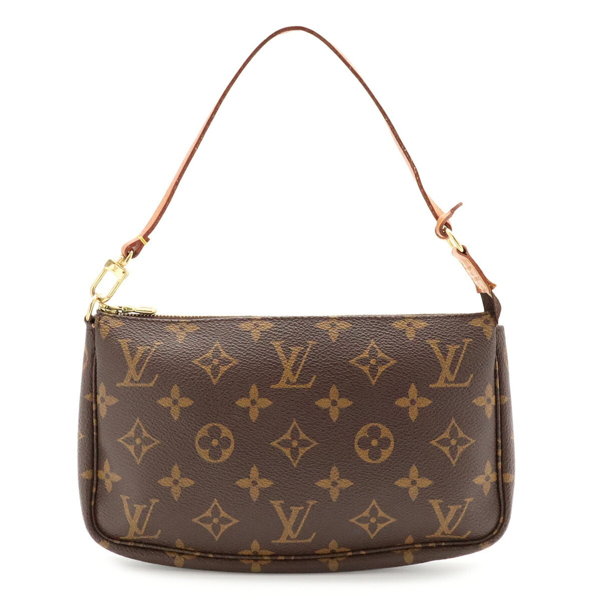 Louis Vuitton Brown Monogram Canvas Pvc Coated Canvas Handbag Pochette Pouch (Pre-Owned)