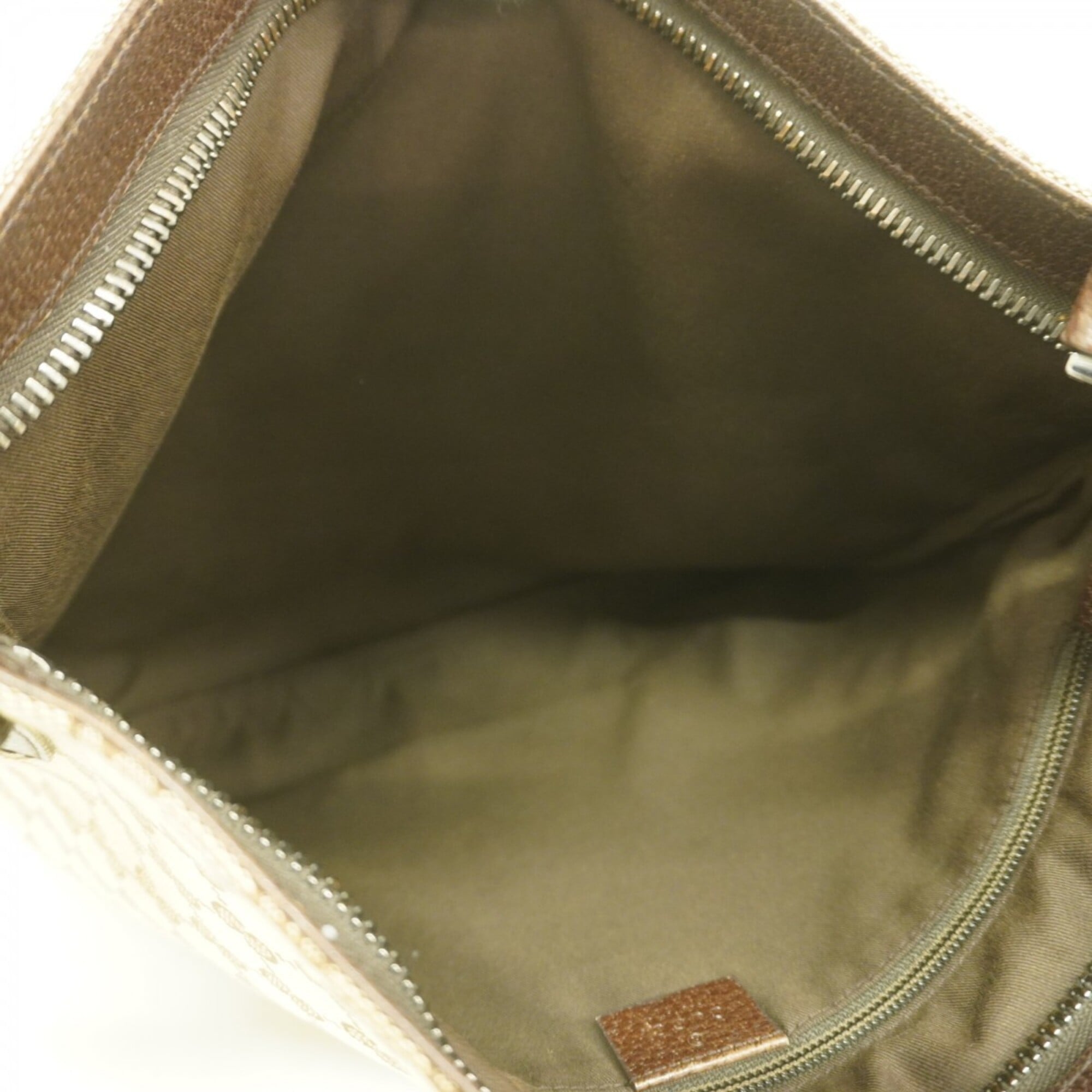 Gucci Beige Canvas Shoulder Bag (Pre-Owned)