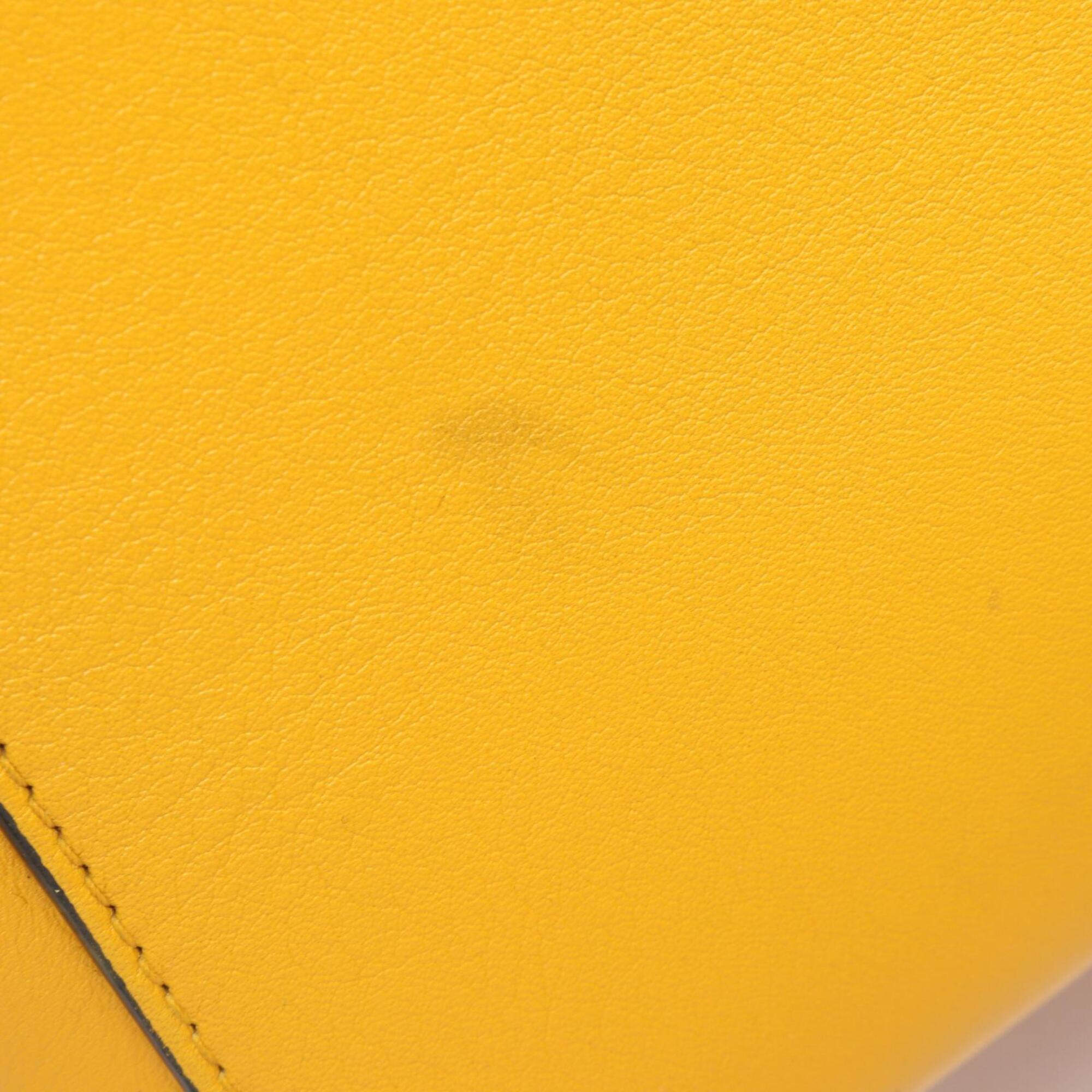 Celine Yellow Leather Handbag (Pre-Owned)