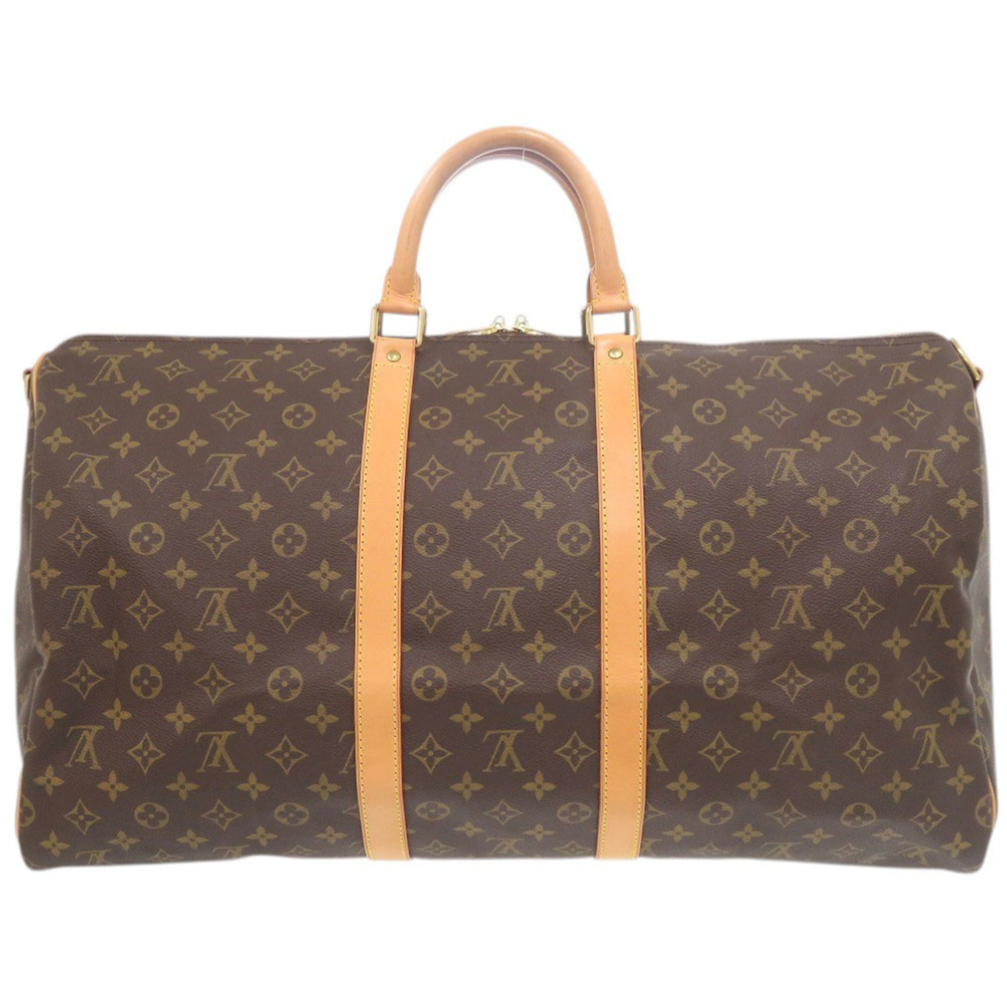 Louis Vuitton Brown Monogram Canvas Boston Bag (Pre-Owned)