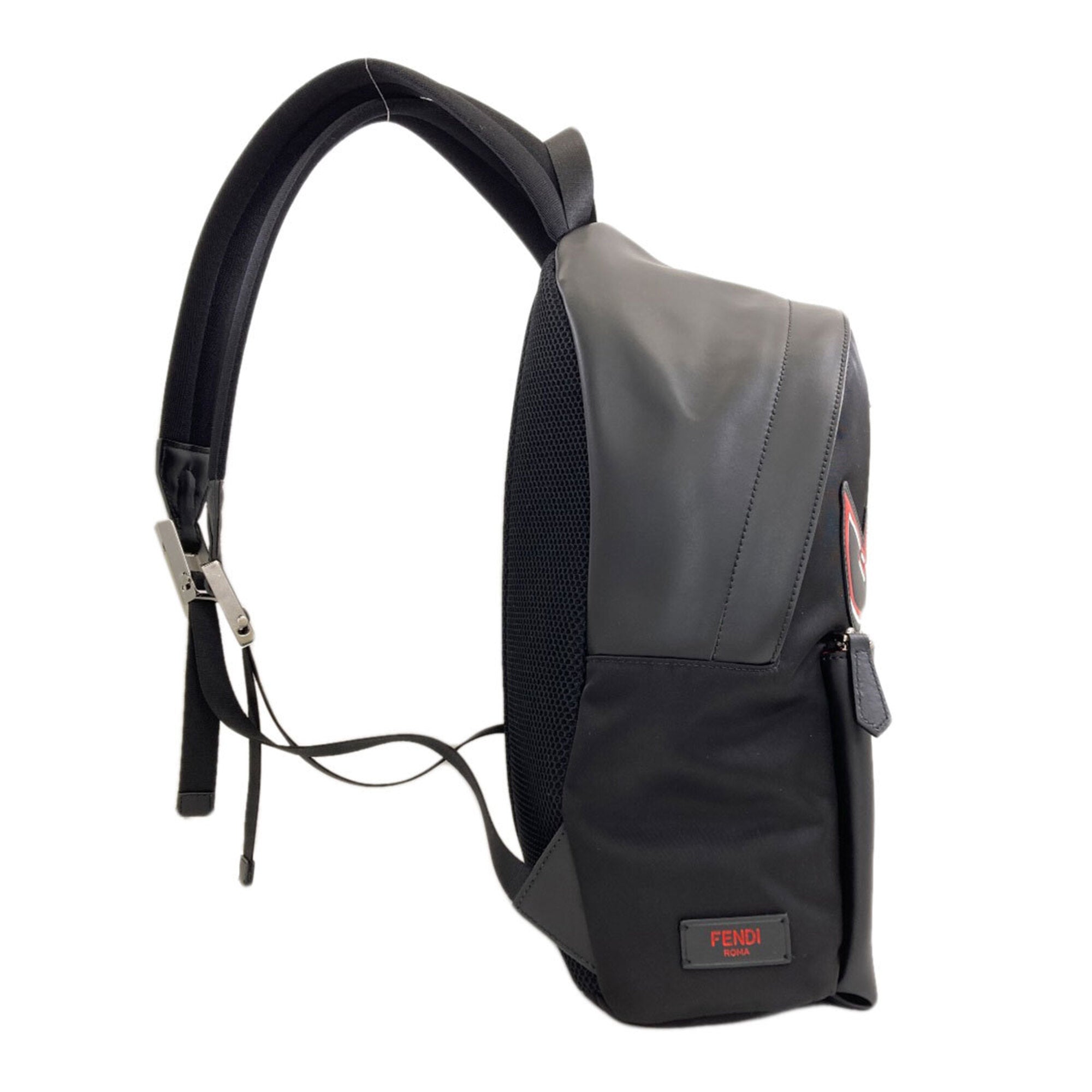 Fendi Black Leather Backpack (Pre-Owned)