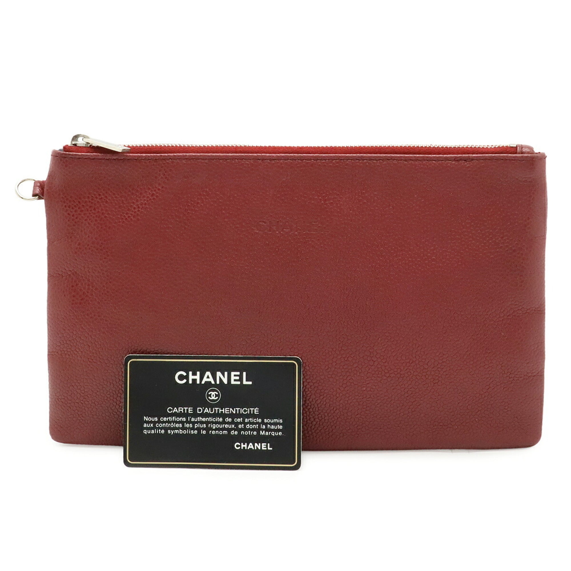 Chanel Black Bordeaux Grained Calfskin Shoulder Bag Tote Bag (Pre-Owned)
