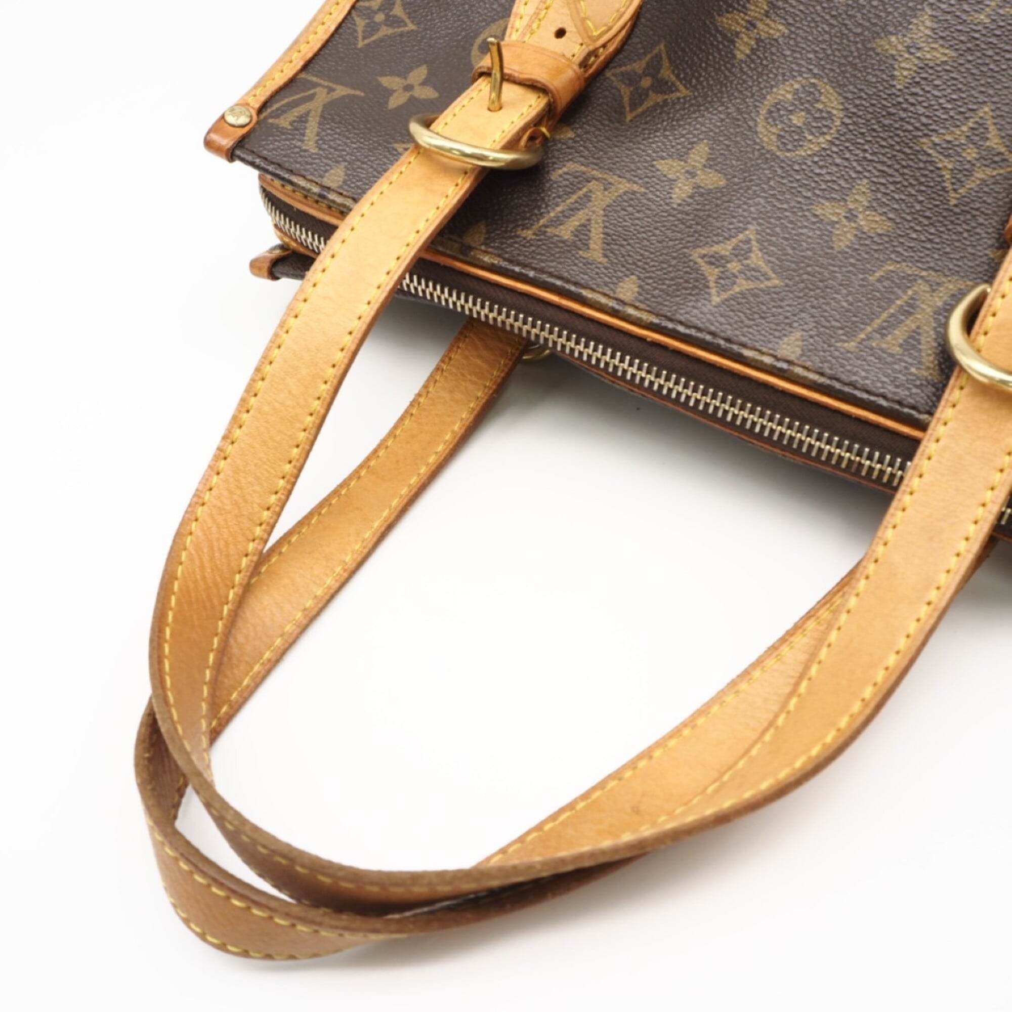 Louis Vuitton Monogram Brown Coated Canvas Leather Handbag (Pre-Owned)