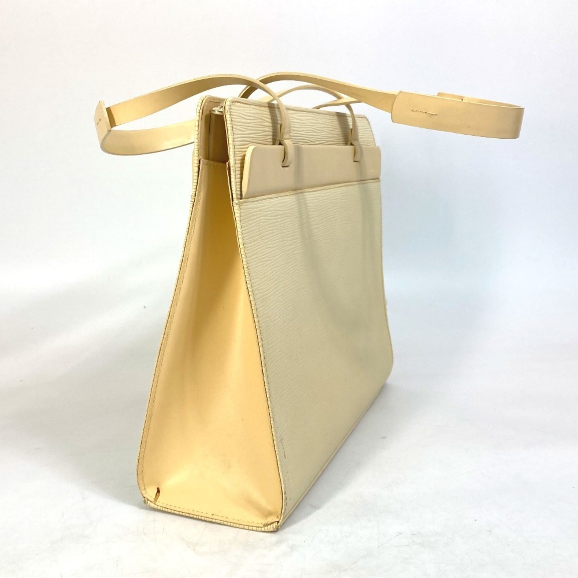 Louis Vuitton Vanilla Yellow Epi Leather Shoulder Bag Tote Bag (Pre-Owned)