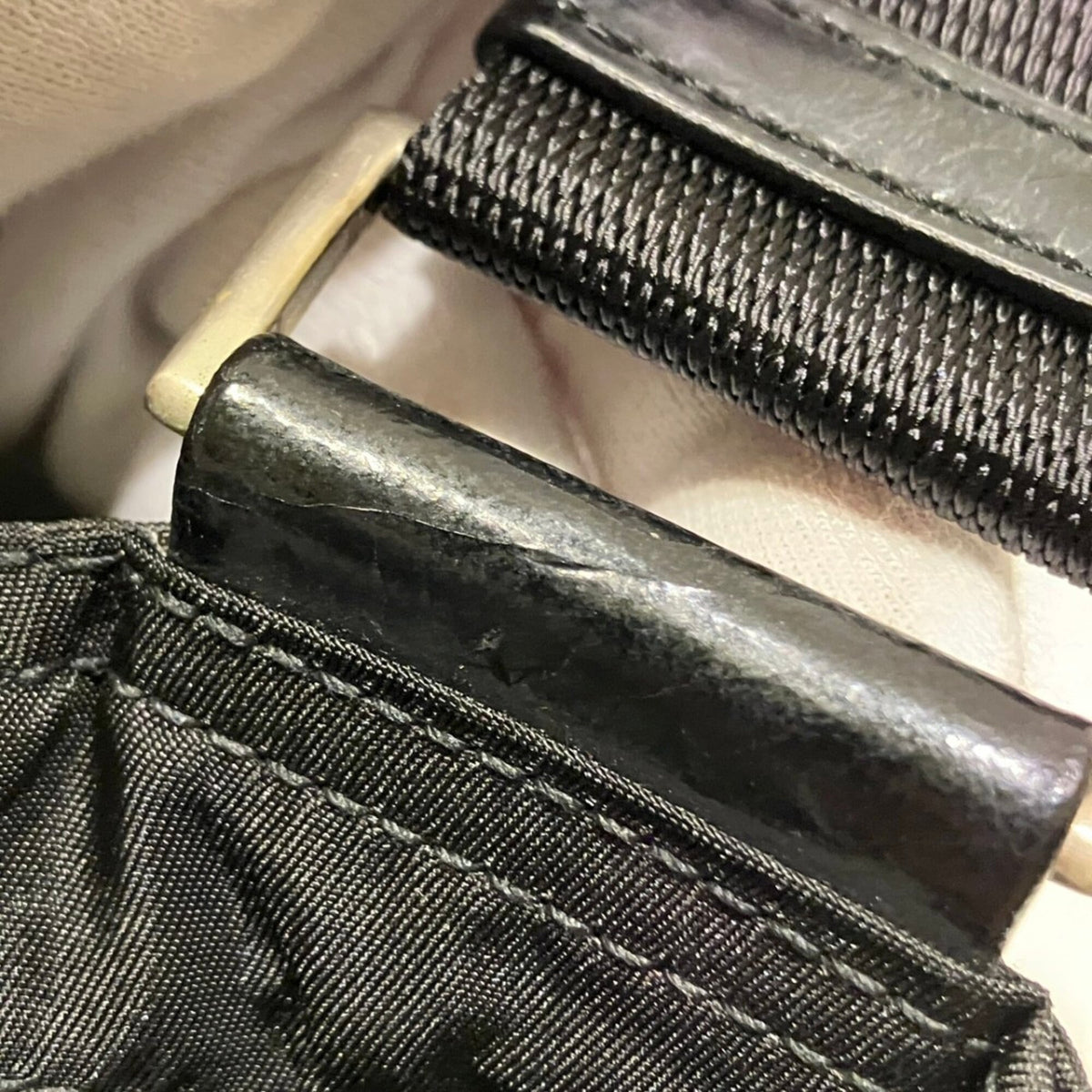 Prada Black Nylon Shoulder Bag (Pre-Owned)