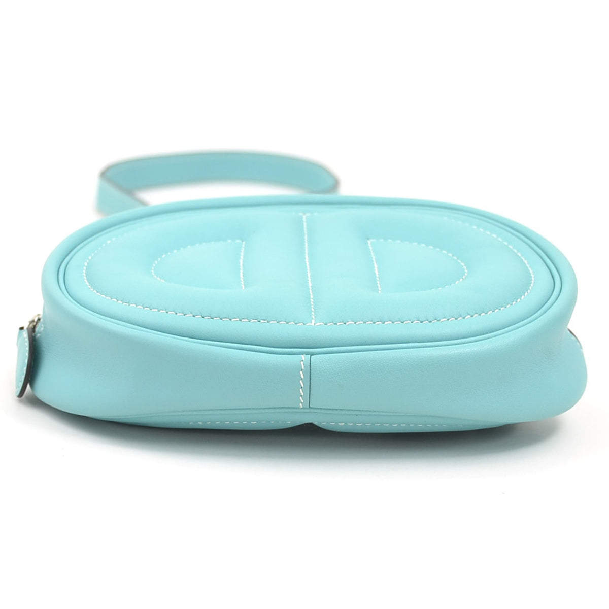 Hermes Blue Atoll Swift Leather Shoulder Bag (Pre-Owned)
