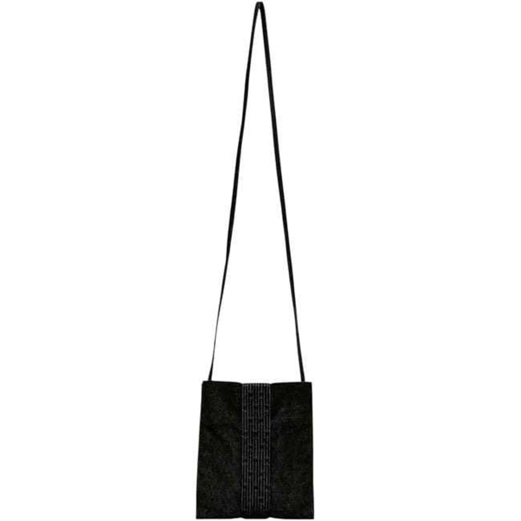 Hermes Gray Canvas Pochette Shoulder Bag (Pre-Owned)