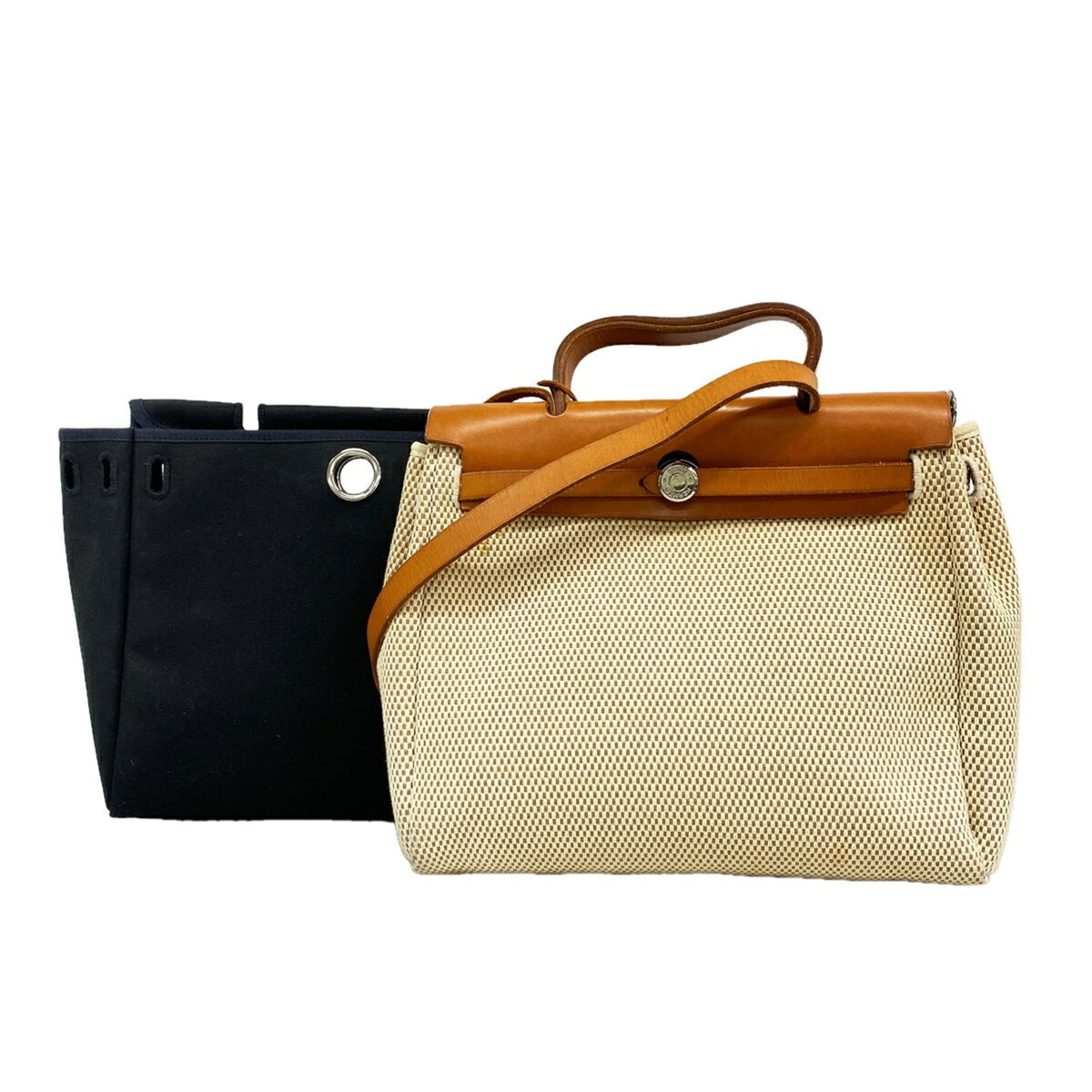 Hermes Natural Handbag (Pre-Owned)