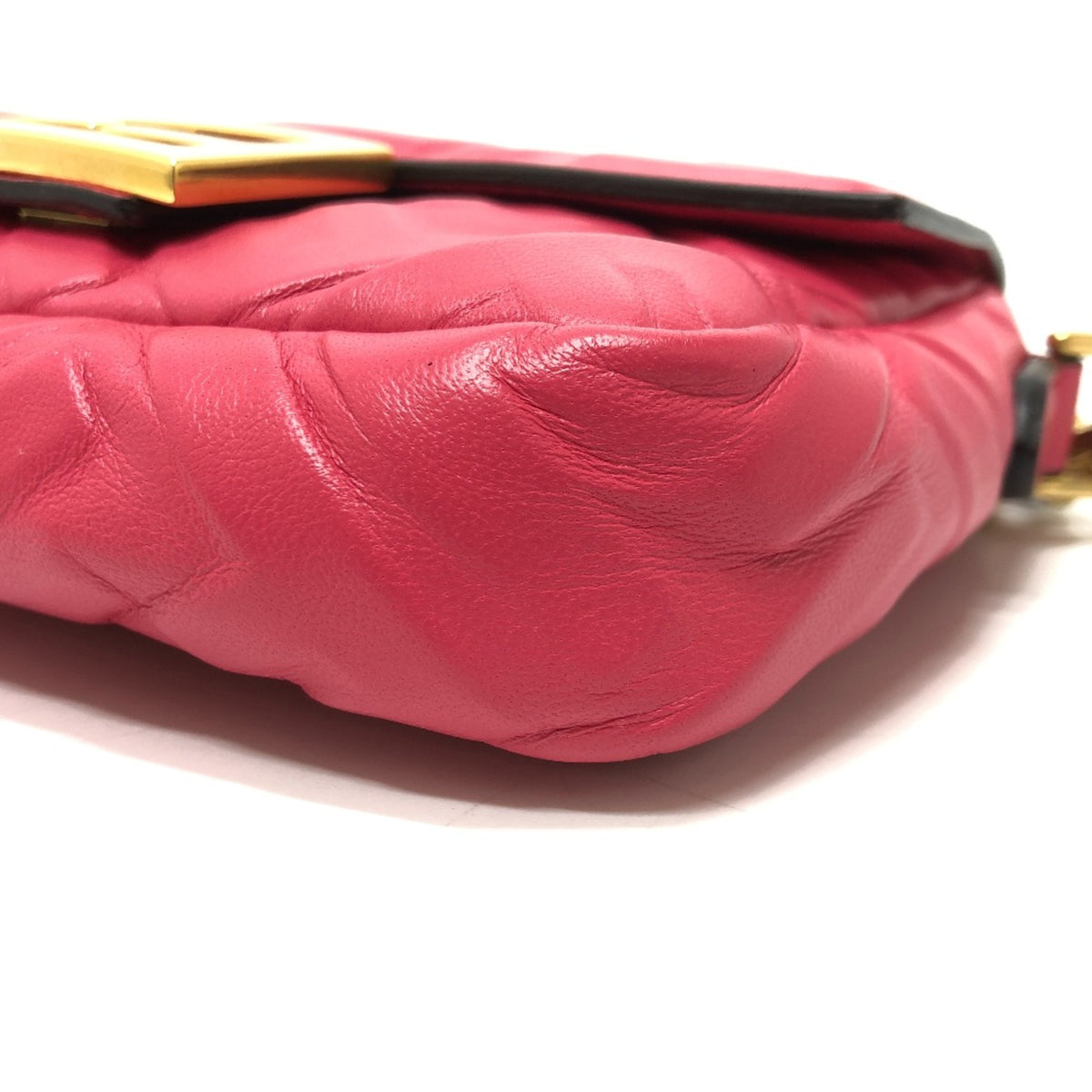 Fendi Pink Leather Shoulder Bag (Pre-Owned)