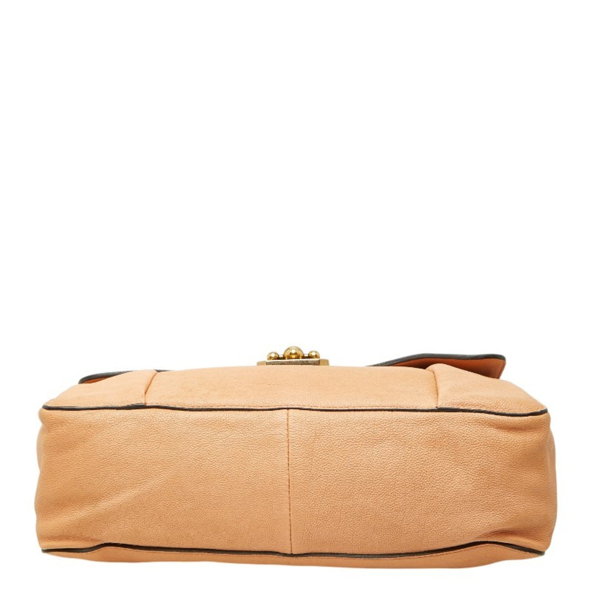 Chloé Pink Orange Leather Shoulder Bag (Pre-Owned)