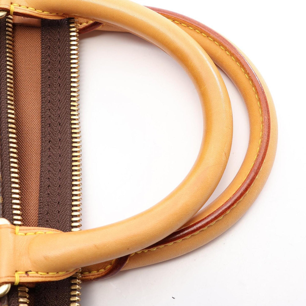 Louis Vuitton Brown Pvc Leather Boston Bag Handbag (Pre-Owned)