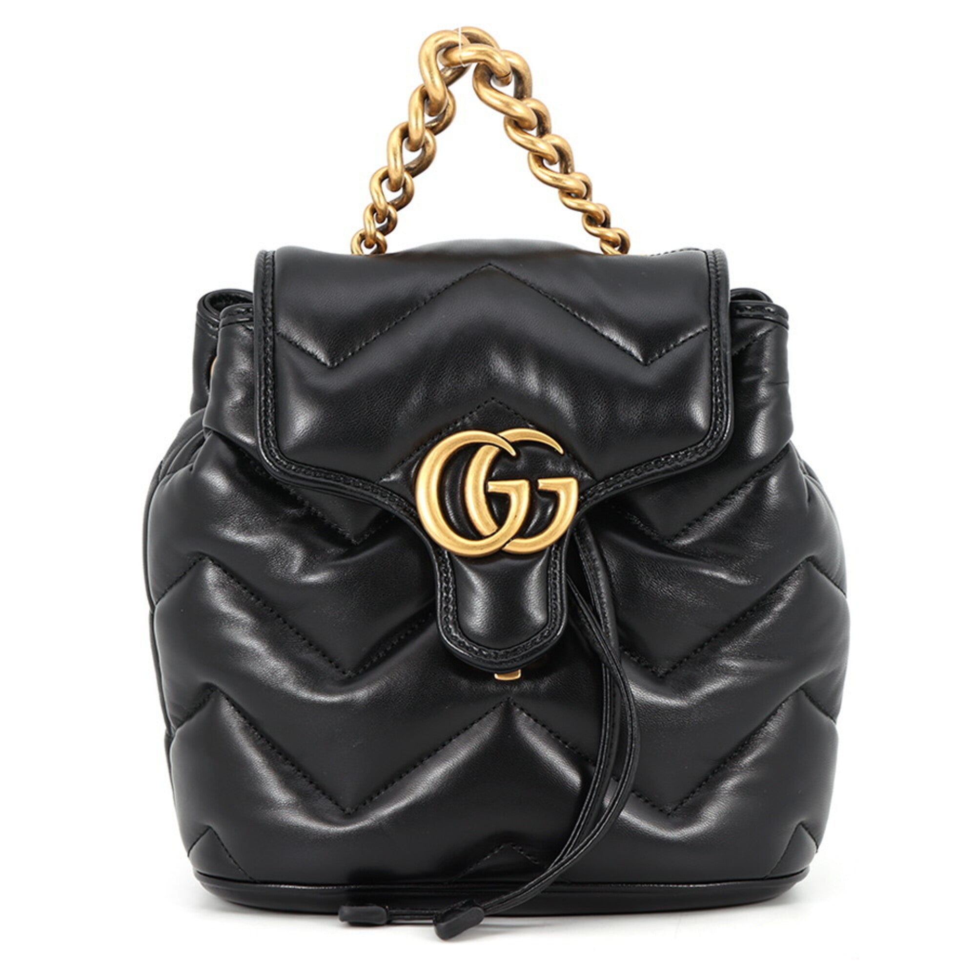 Gucci Black Leather Backpack (Pre-Owned)