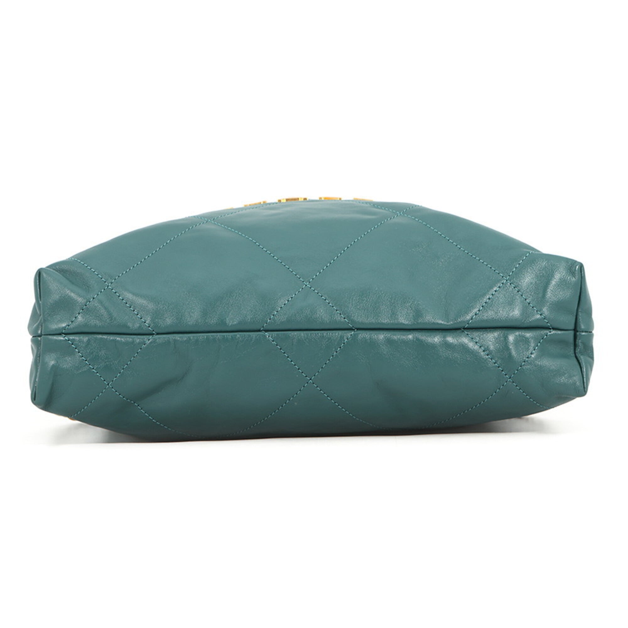 Chanel Green Leather Handbag (Pre-Owned)