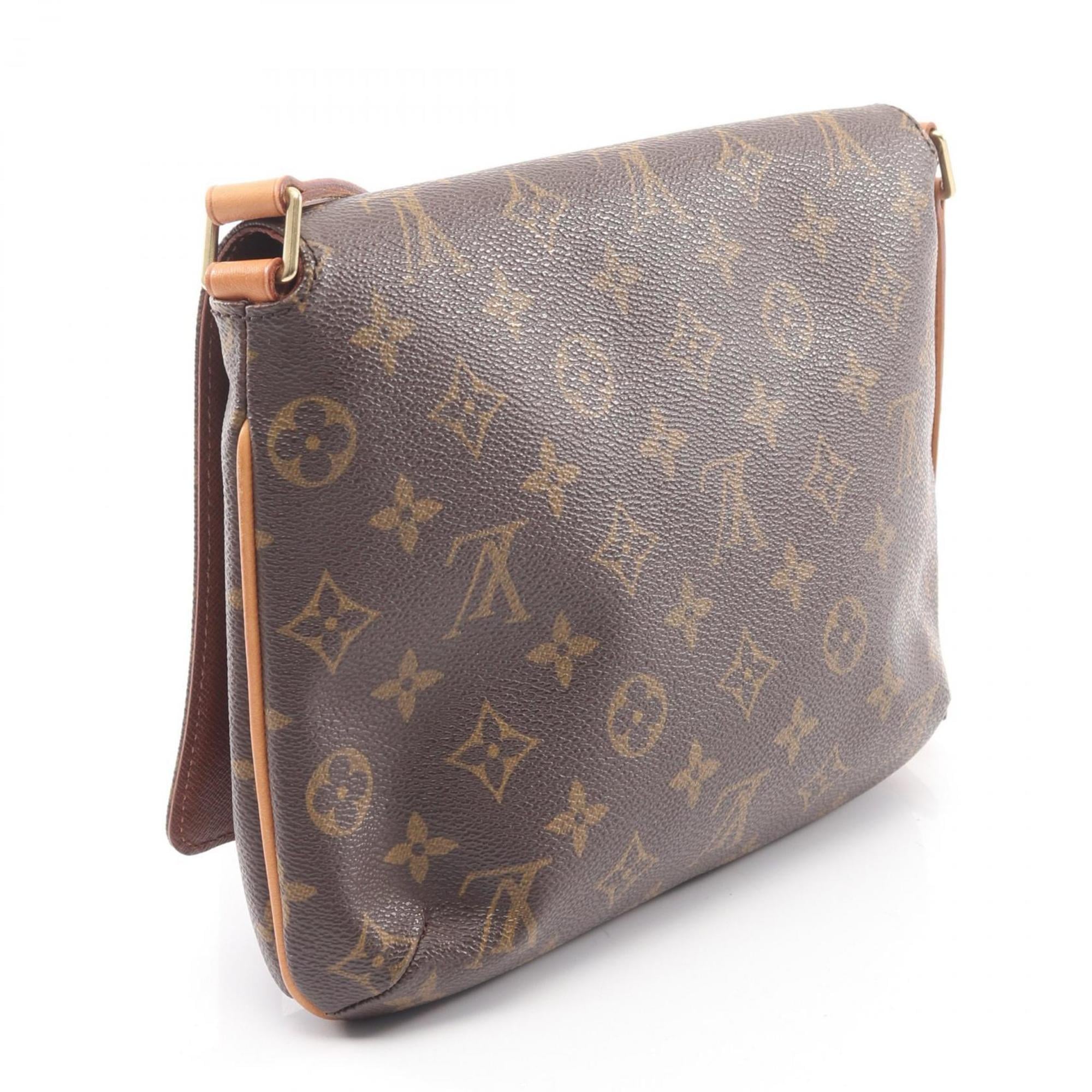 Louis Vuitton Brown Monogram Coated Canvas Leather Shoulder Bag (Pre-Owned)