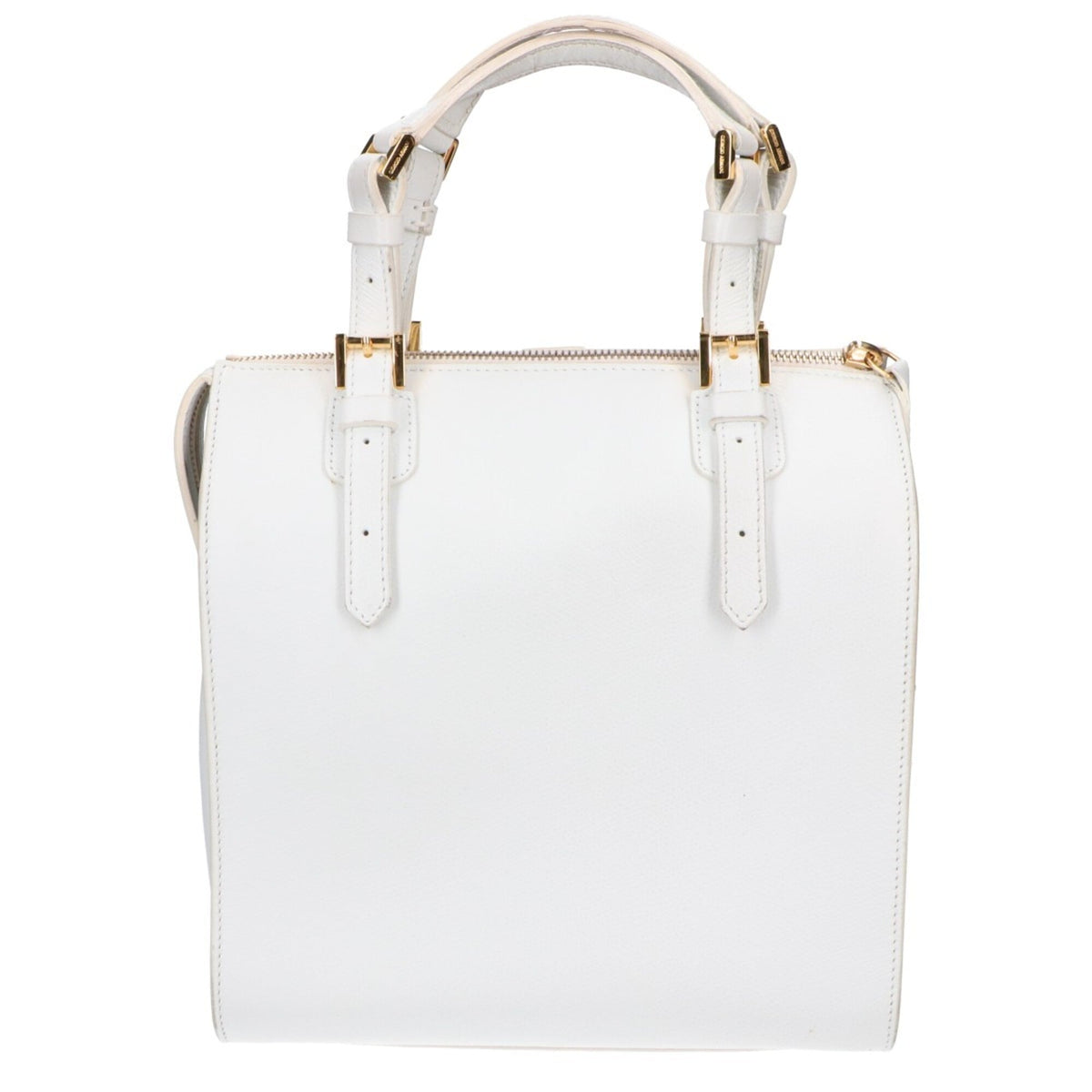 Giorgio Armani White Leather Handbag (Pre-Owned)