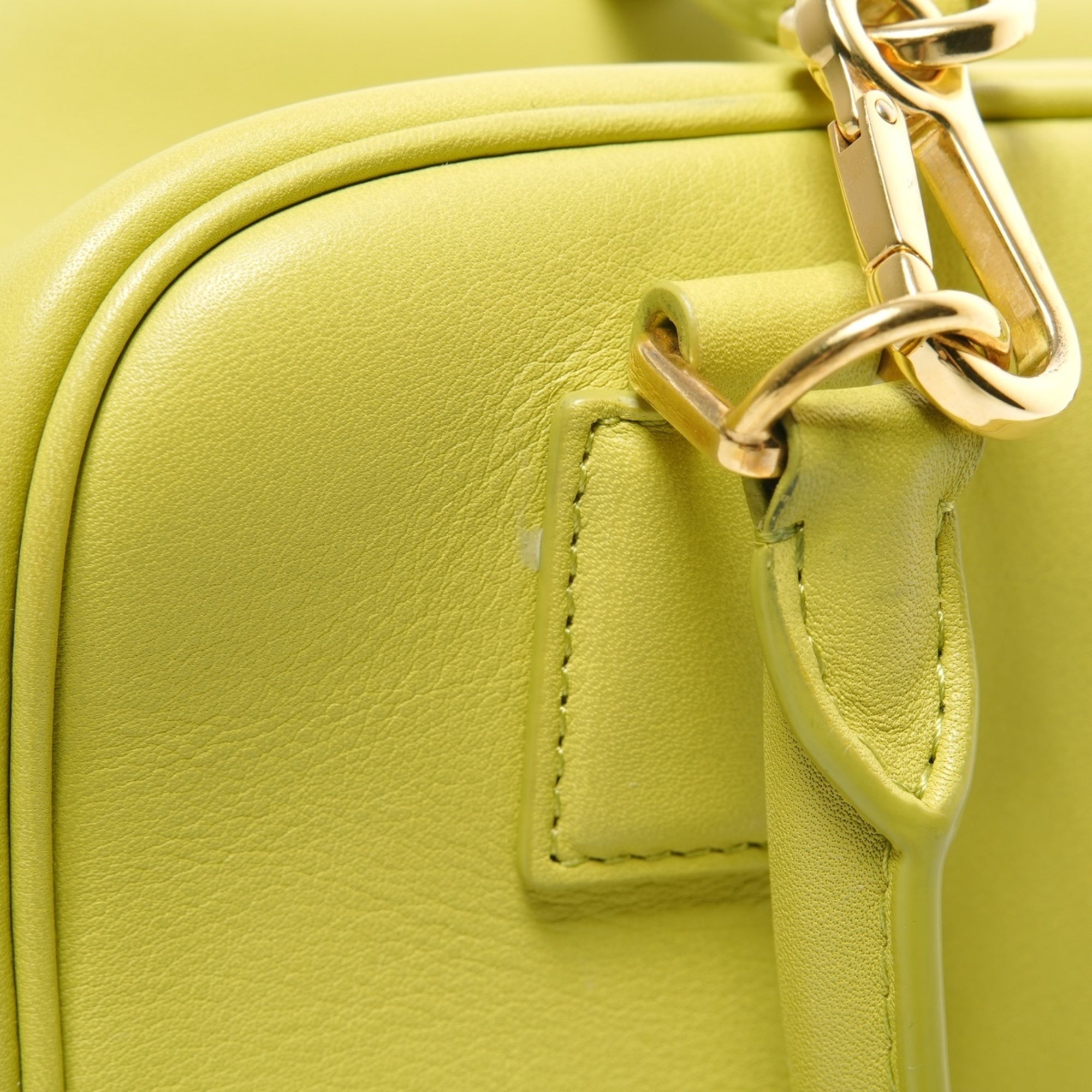 Loewe Amazona Green Leather Handbag (Pre-Owned)