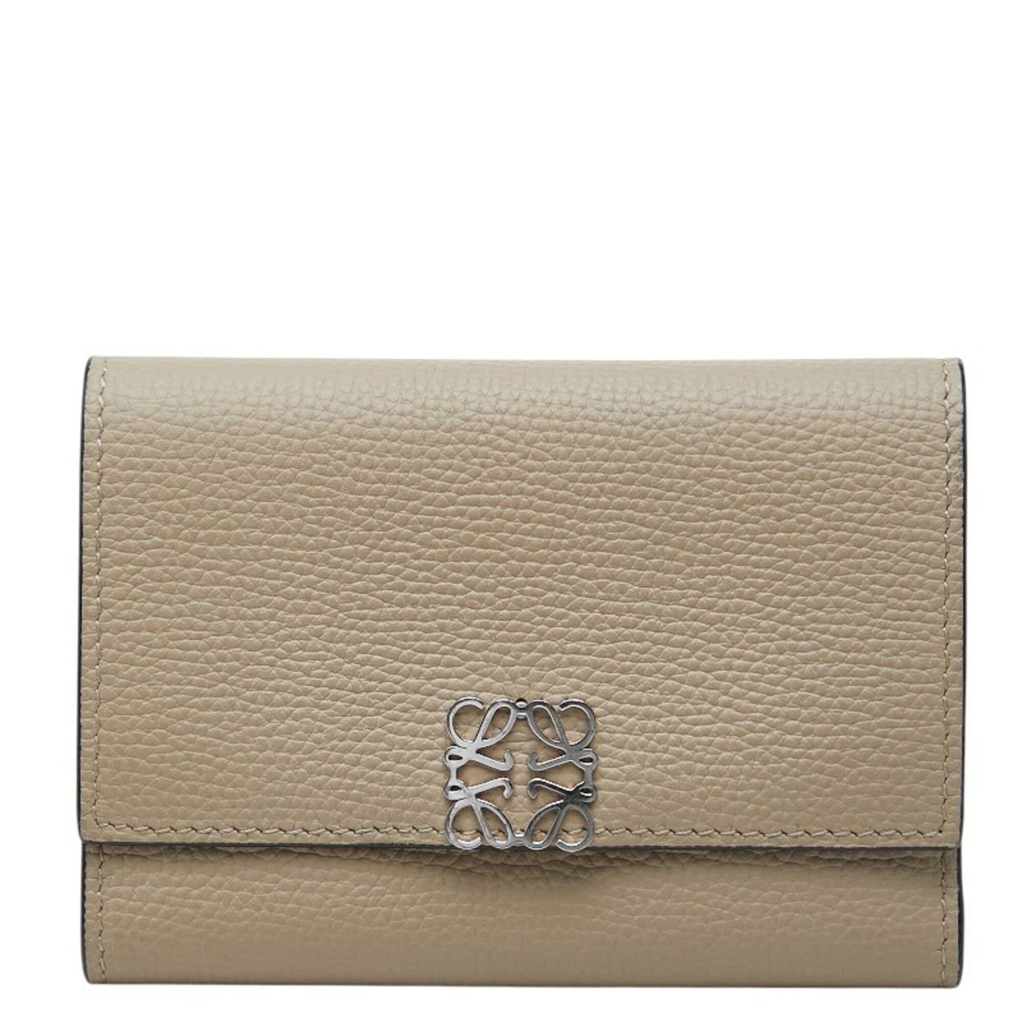 Loewe Beige Leather Wallet (Tri-Fold) (Pre-Owned)