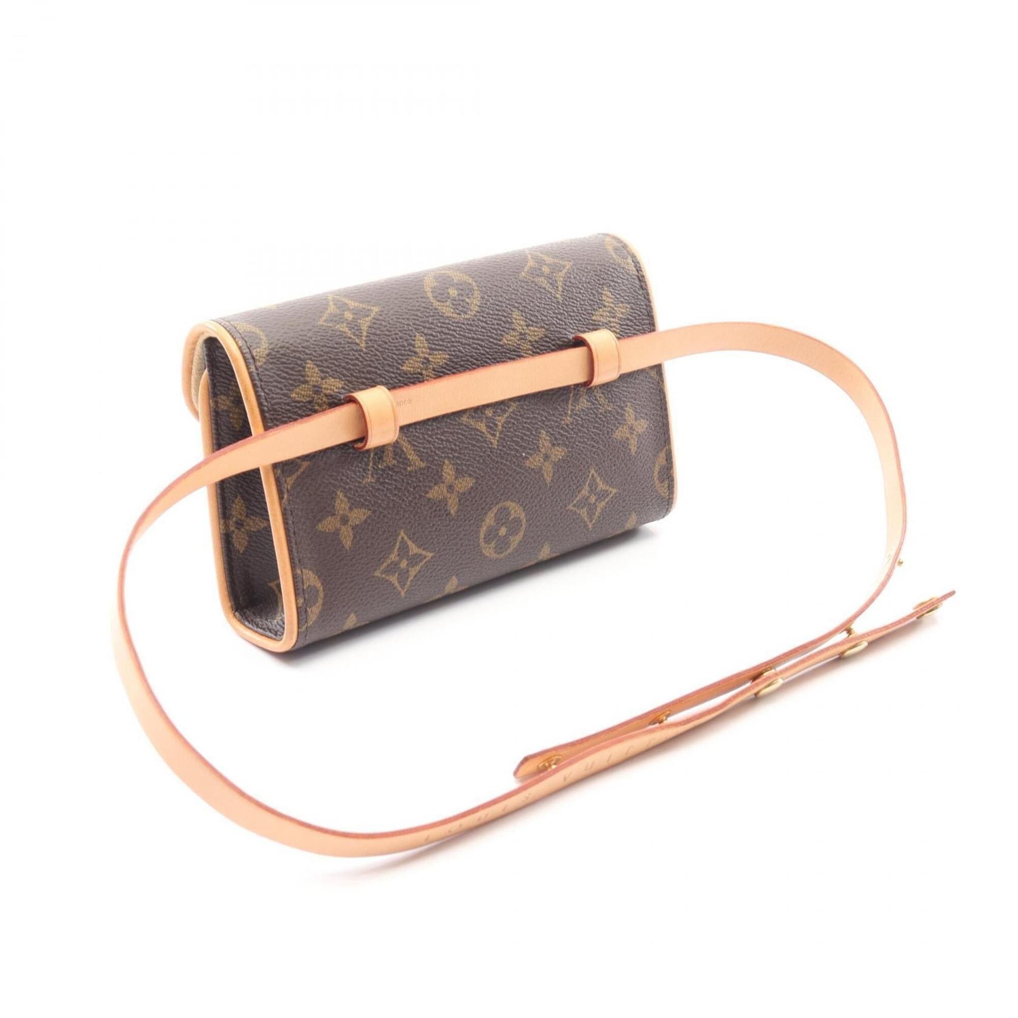 Louis Vuitton Brown Pvc Leather Fanny Pack Handbag (Pre-Owned)