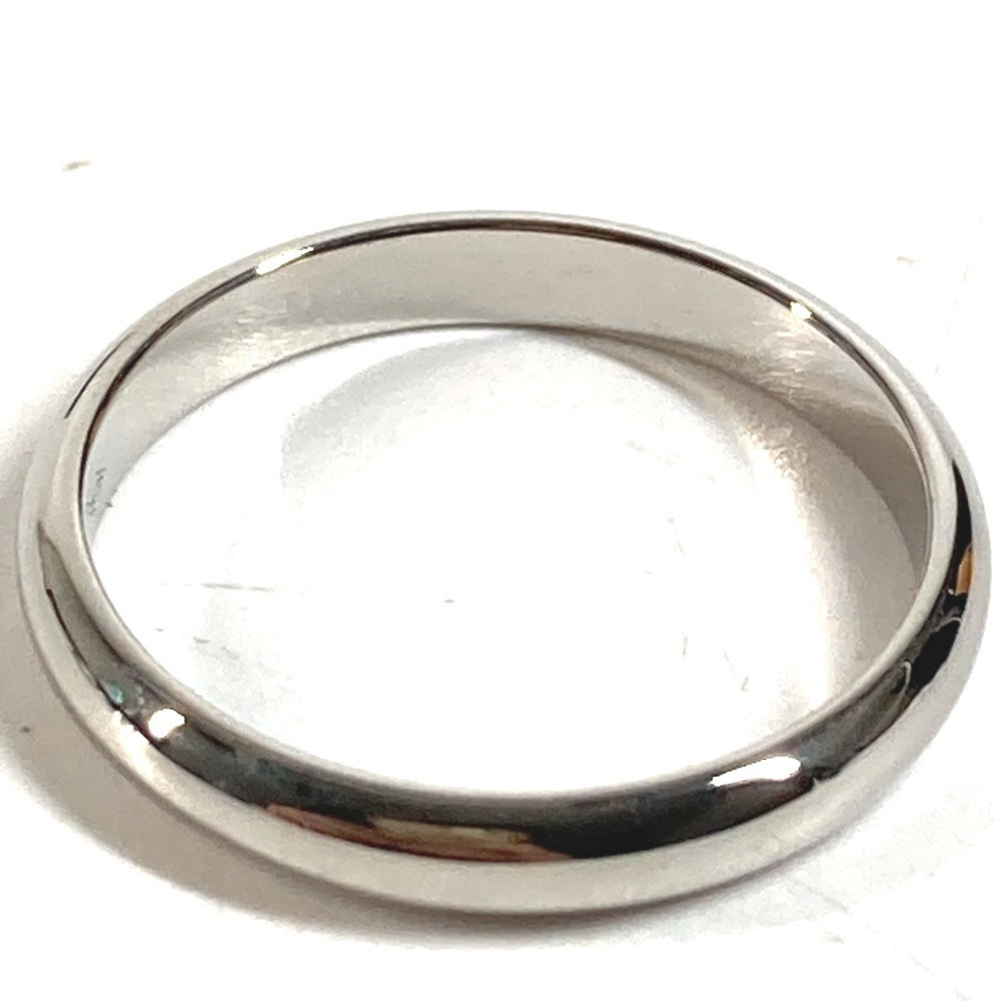 Cartier Silver Platinum 950 Band Ring (Pre-Owned)