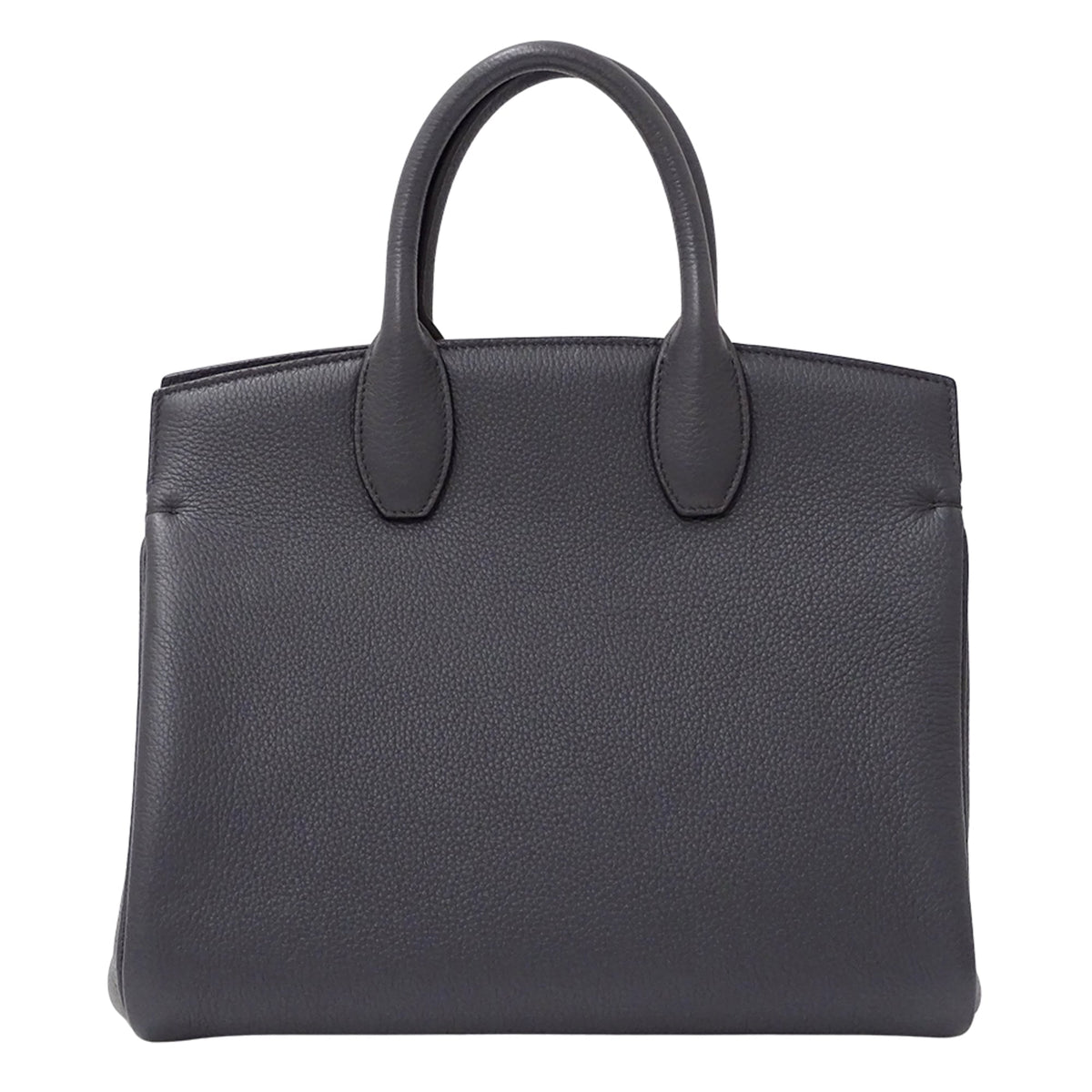Salvatore Ferragamo Gray Leather Handbag Shoulder Bag (Pre-Owned)