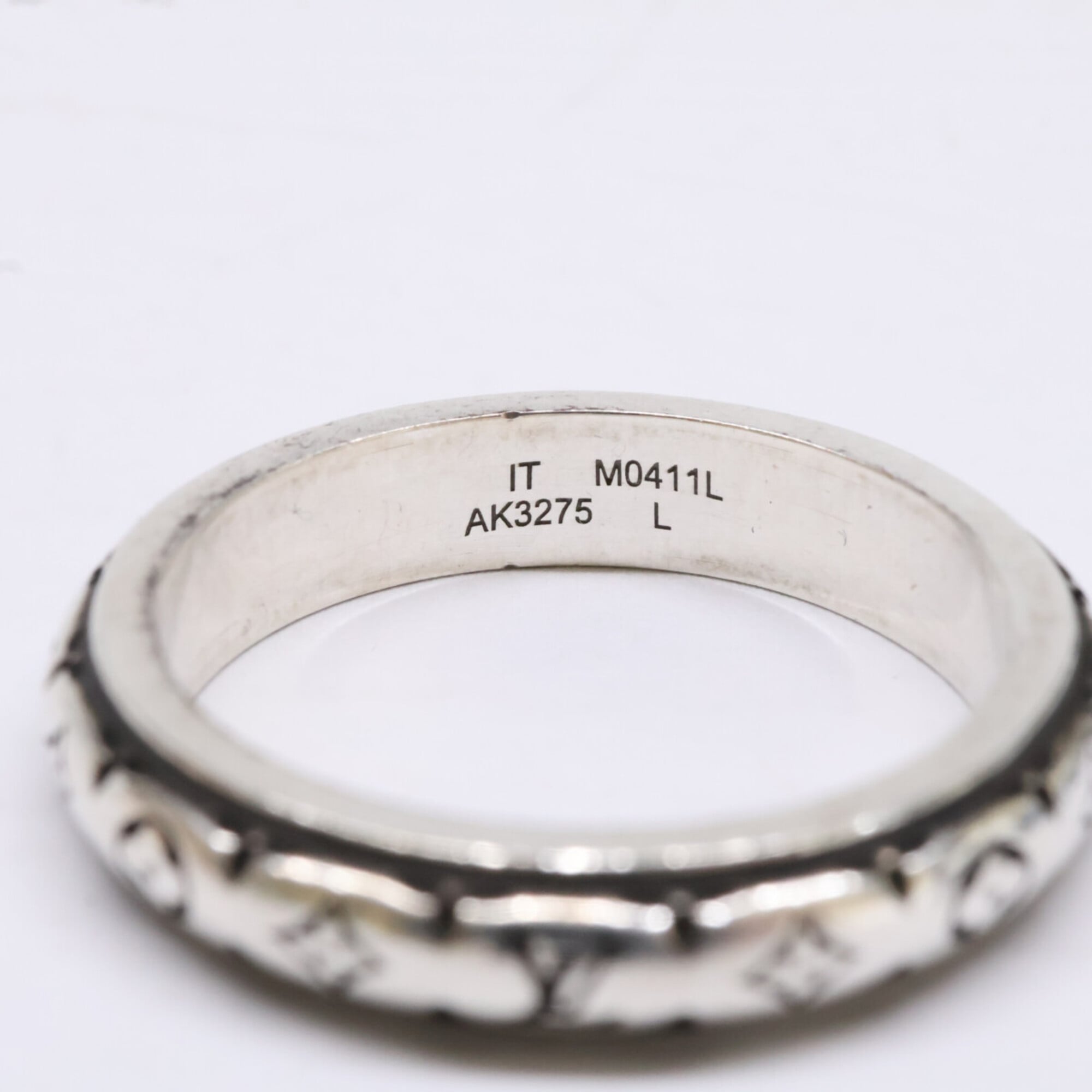 Louis Vuitton Silver Silver 925 Band Ring (Pre-Owned)