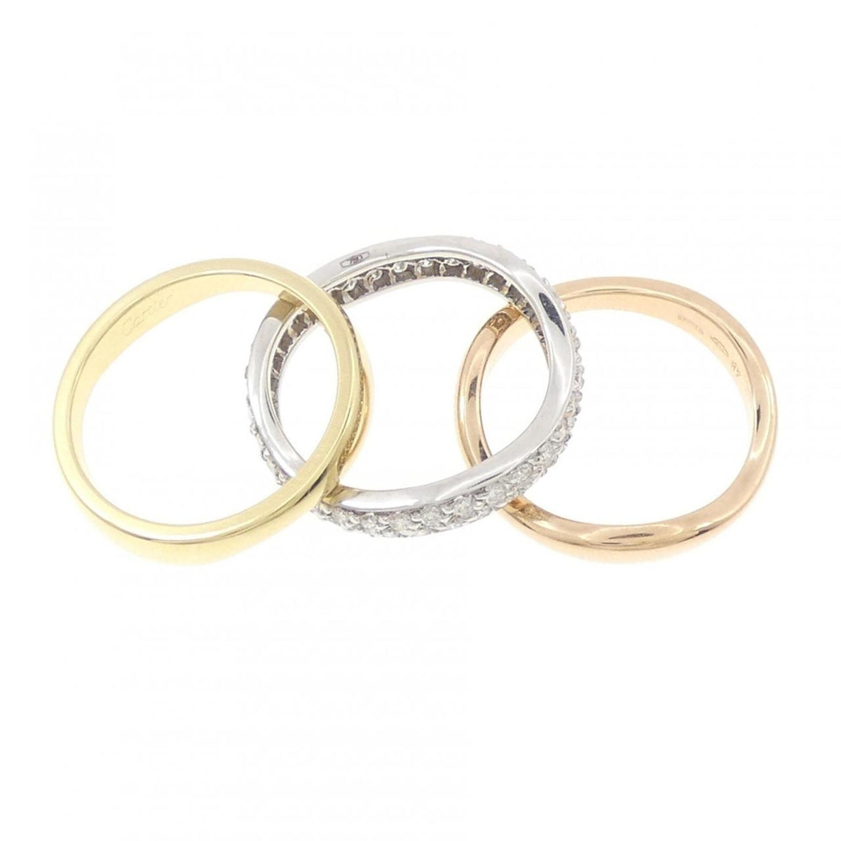 Cartier Yellow Gold (18K) Pink Gold (18K) White Gold (18K) Band Ring (Pre-Owned)