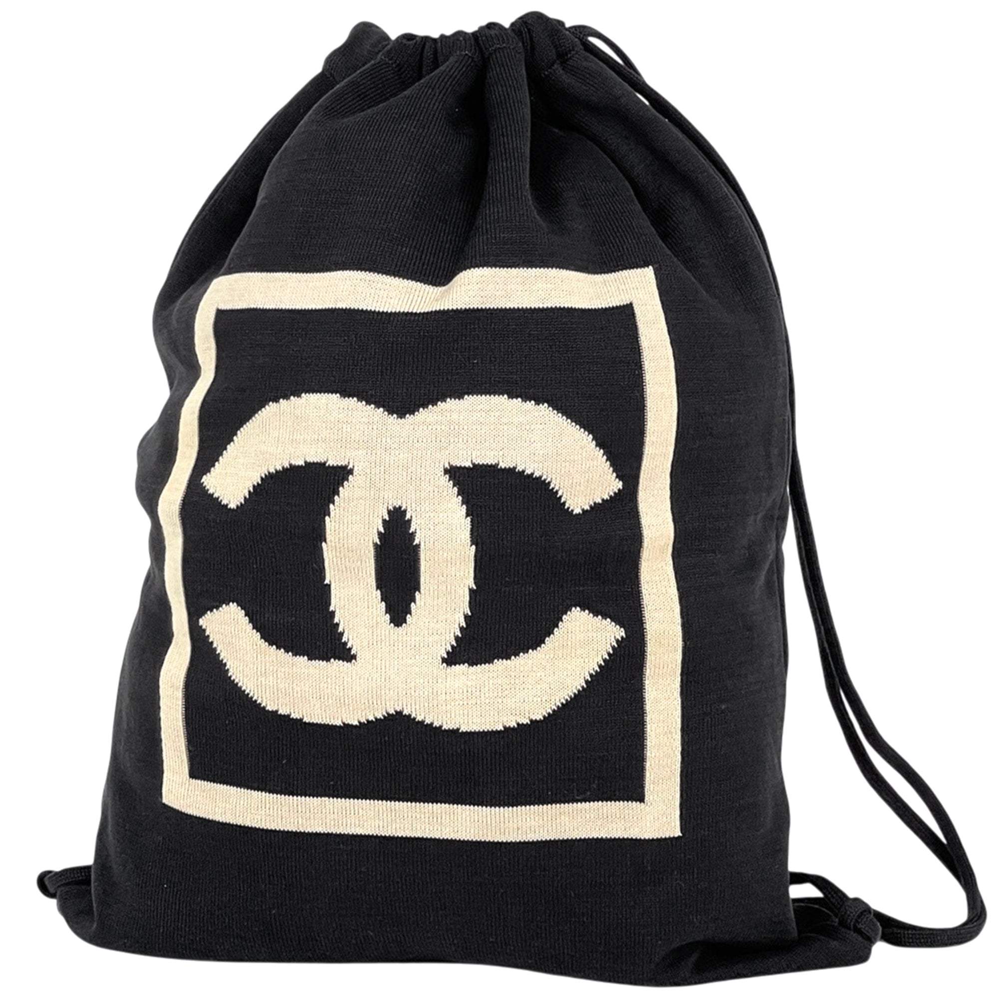 Chanel Black Fabric Backpack (Pre-Owned)