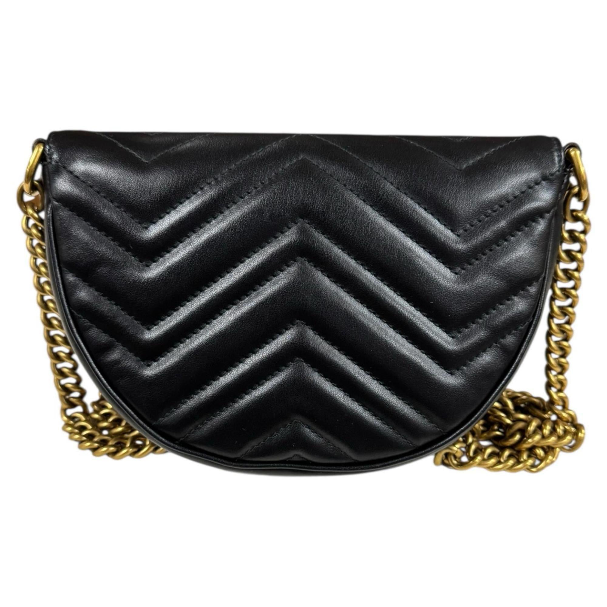 Gucci Black Leather Shoulder Bag (Pre-Owned)
