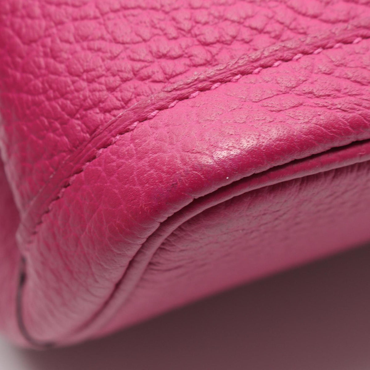 Hermes Pink Rose Purple Country Leather Handbag Tote Bag (Pre-Owned)